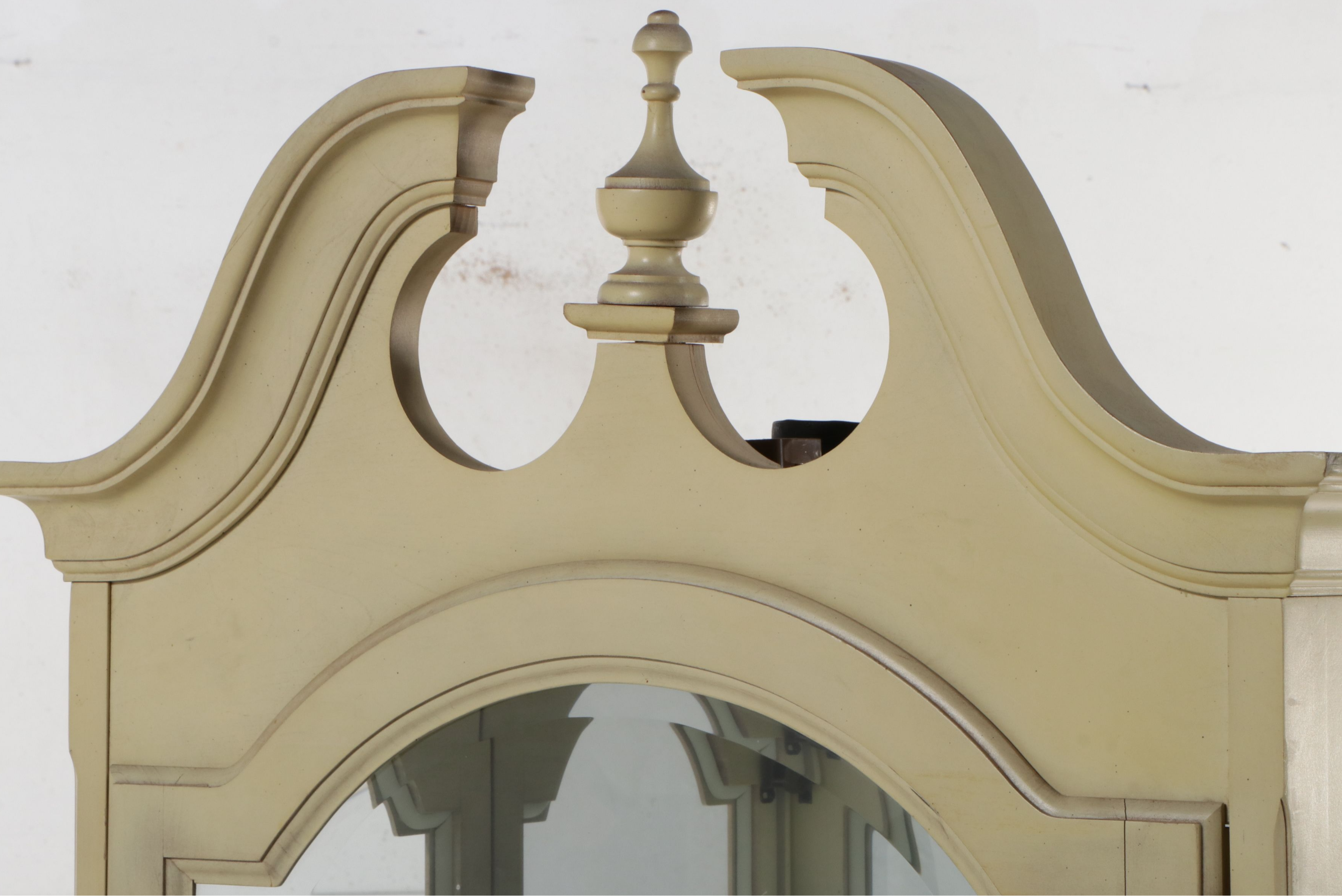 Jasper Cabinet Queen Anne Style Painted Display Cabinet