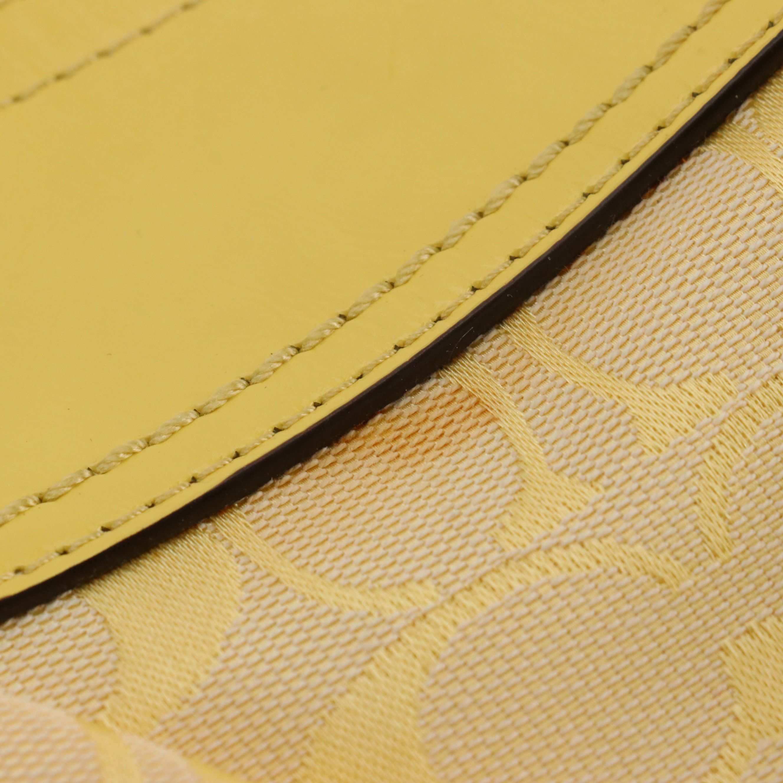 Coach Zoe Metallic Bronze Leather Hobo Bag, Yellow Signature Canvas Pulley Bag