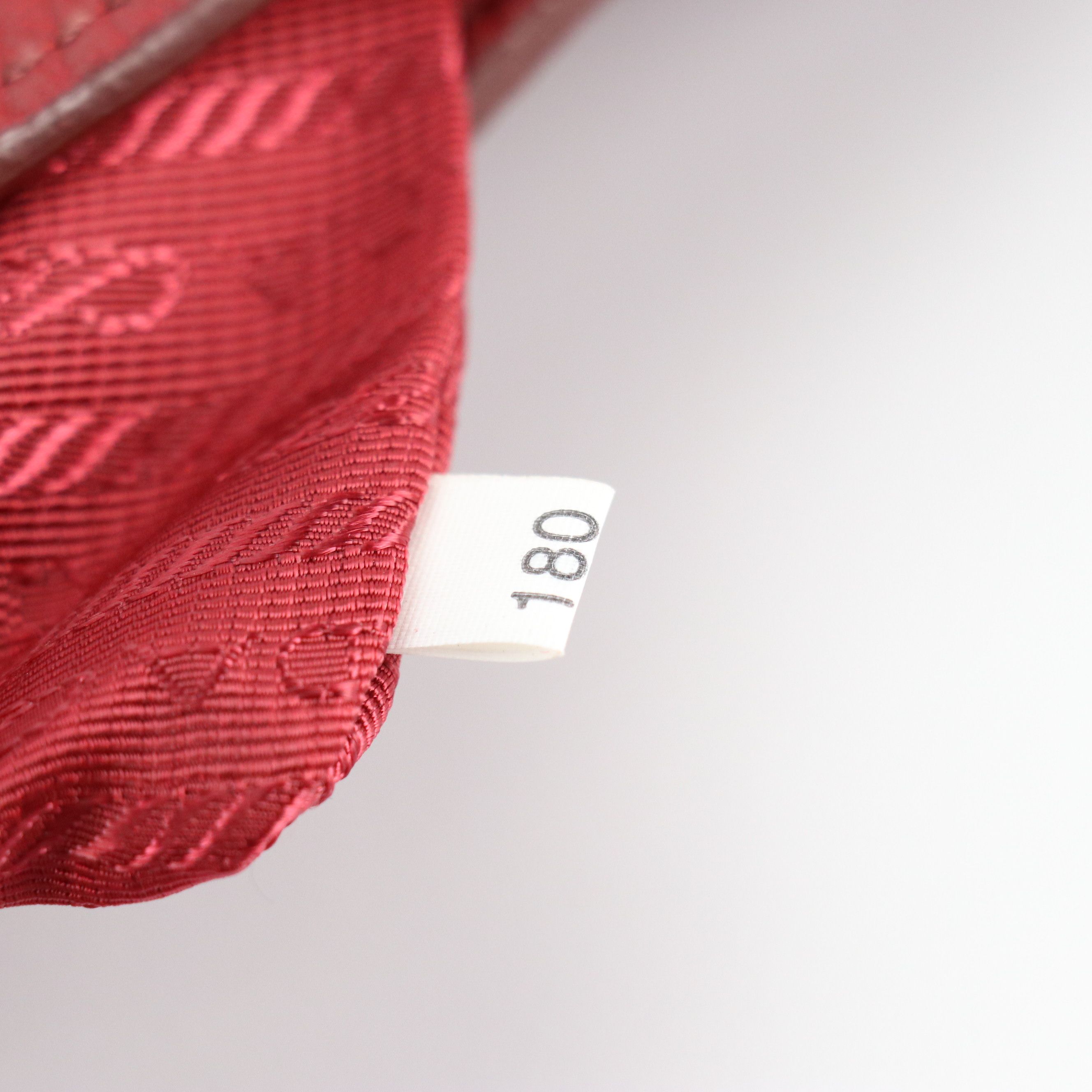 Prada Two-Way Shopper Tote in Red Pebbled Vitello Daino Leather