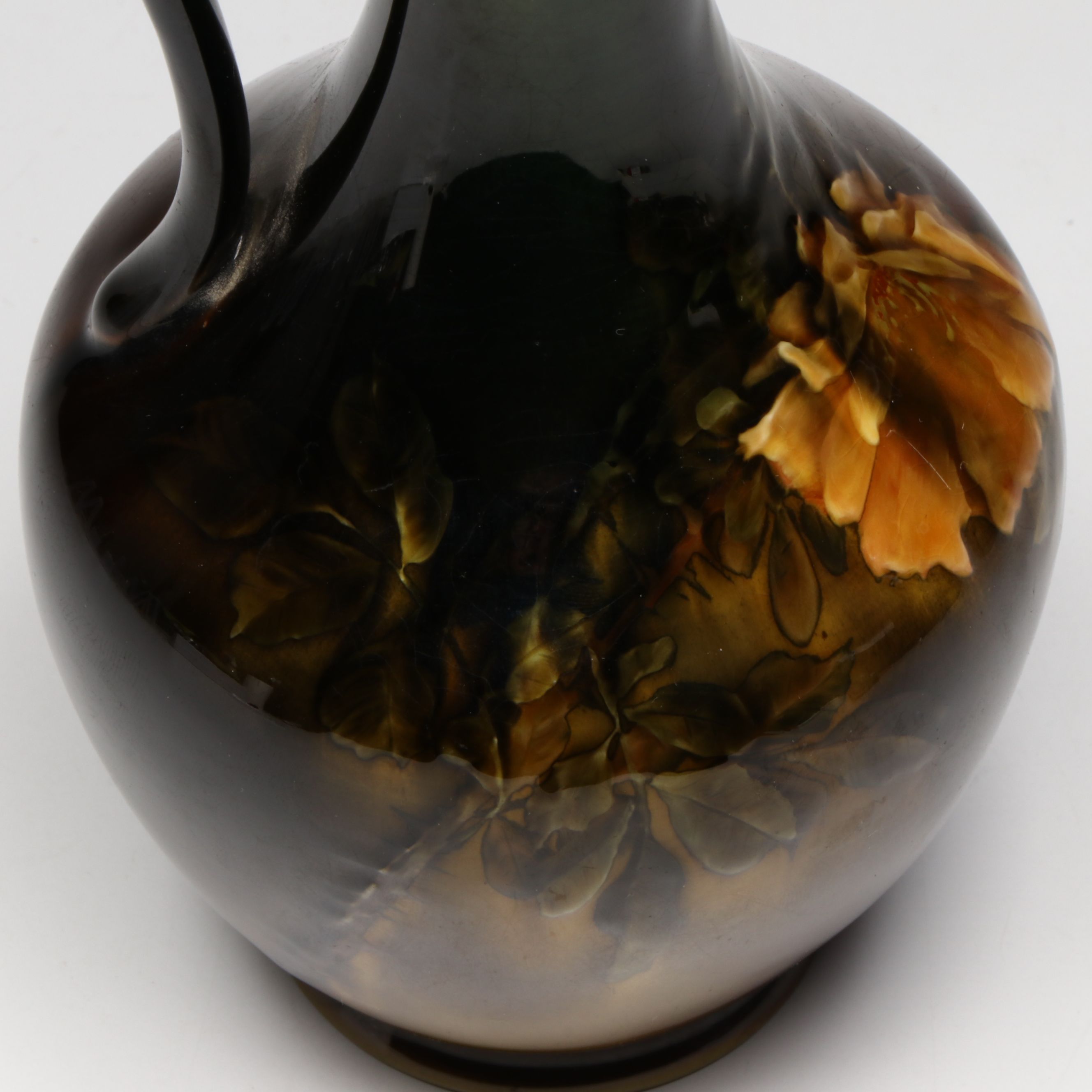 Harriette Rosemary Strafer for Rookwood Pottery Standard Glaze Ewer, 1890