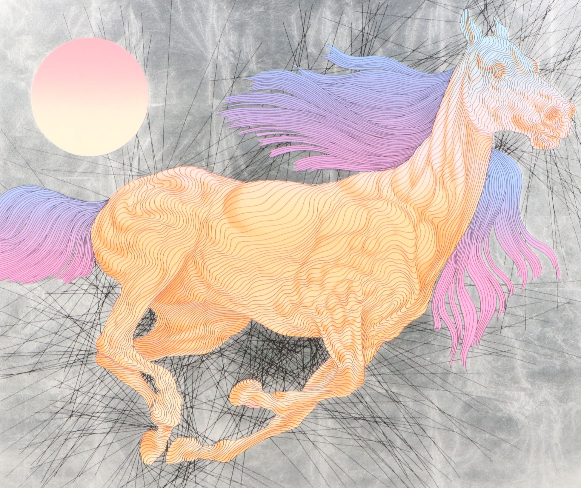 Guillaume Azoulay Serigraph "Vitesse," 2008