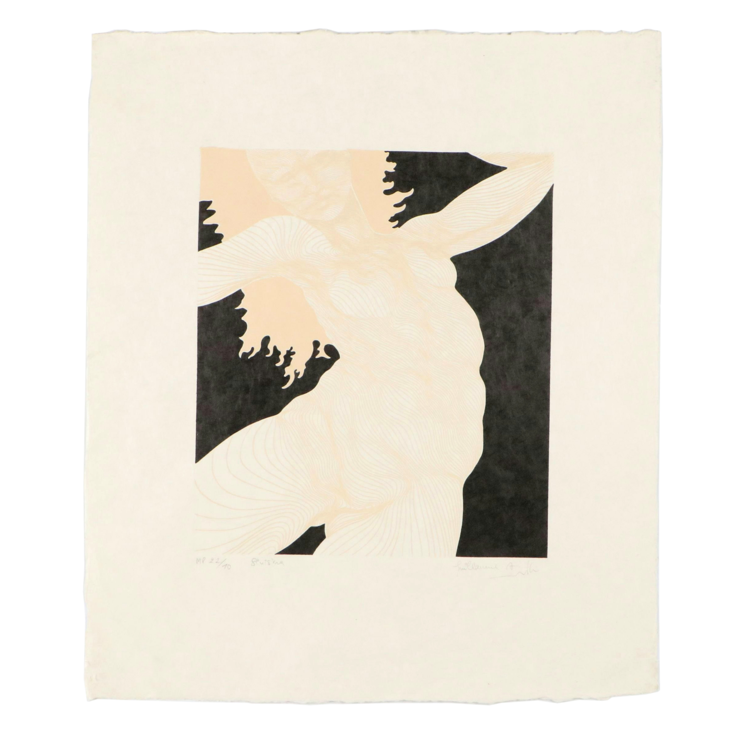 Guillaume Azoulay Etching "Sinistra"