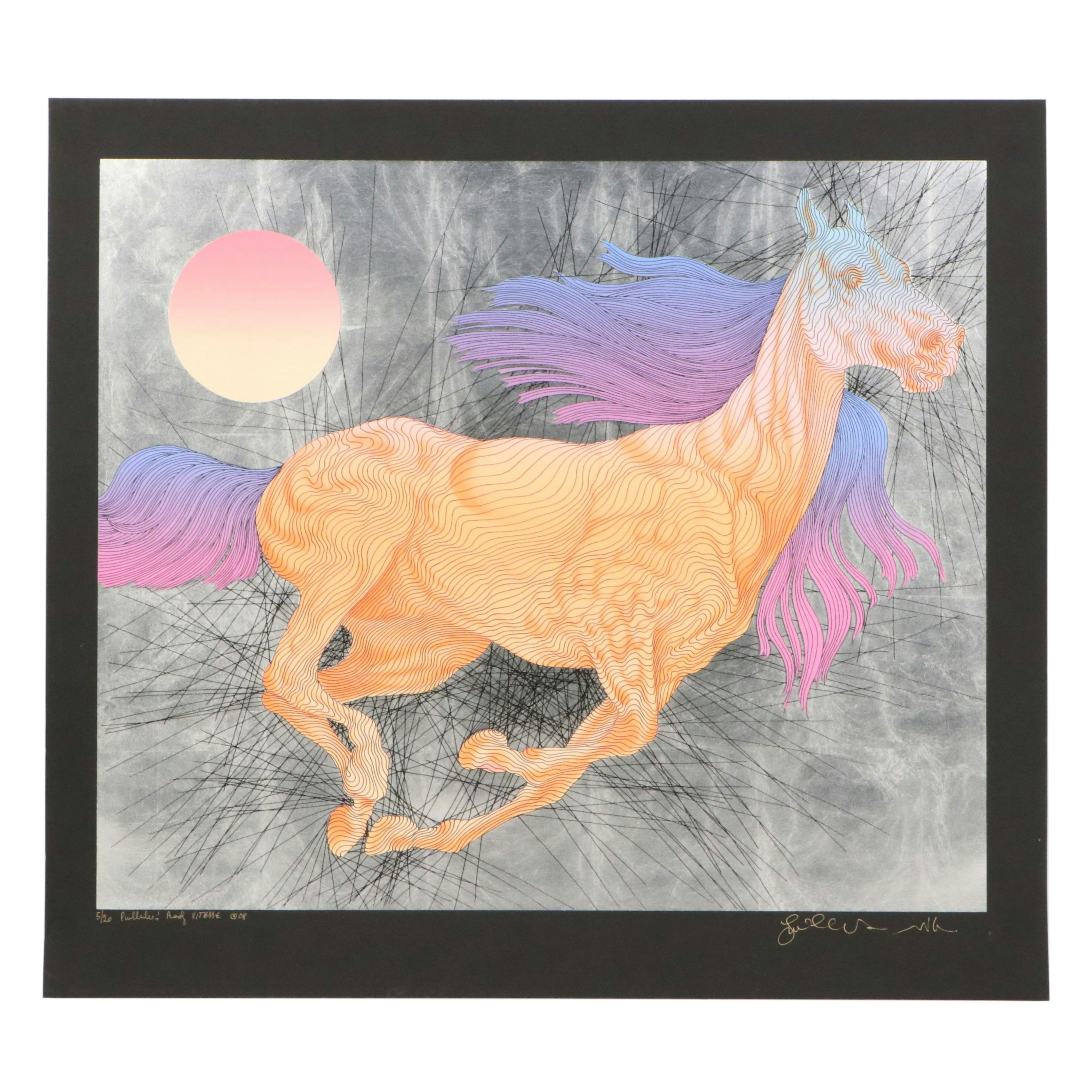 Guillaume Azoulay Serigraph "Vitesse," 2008