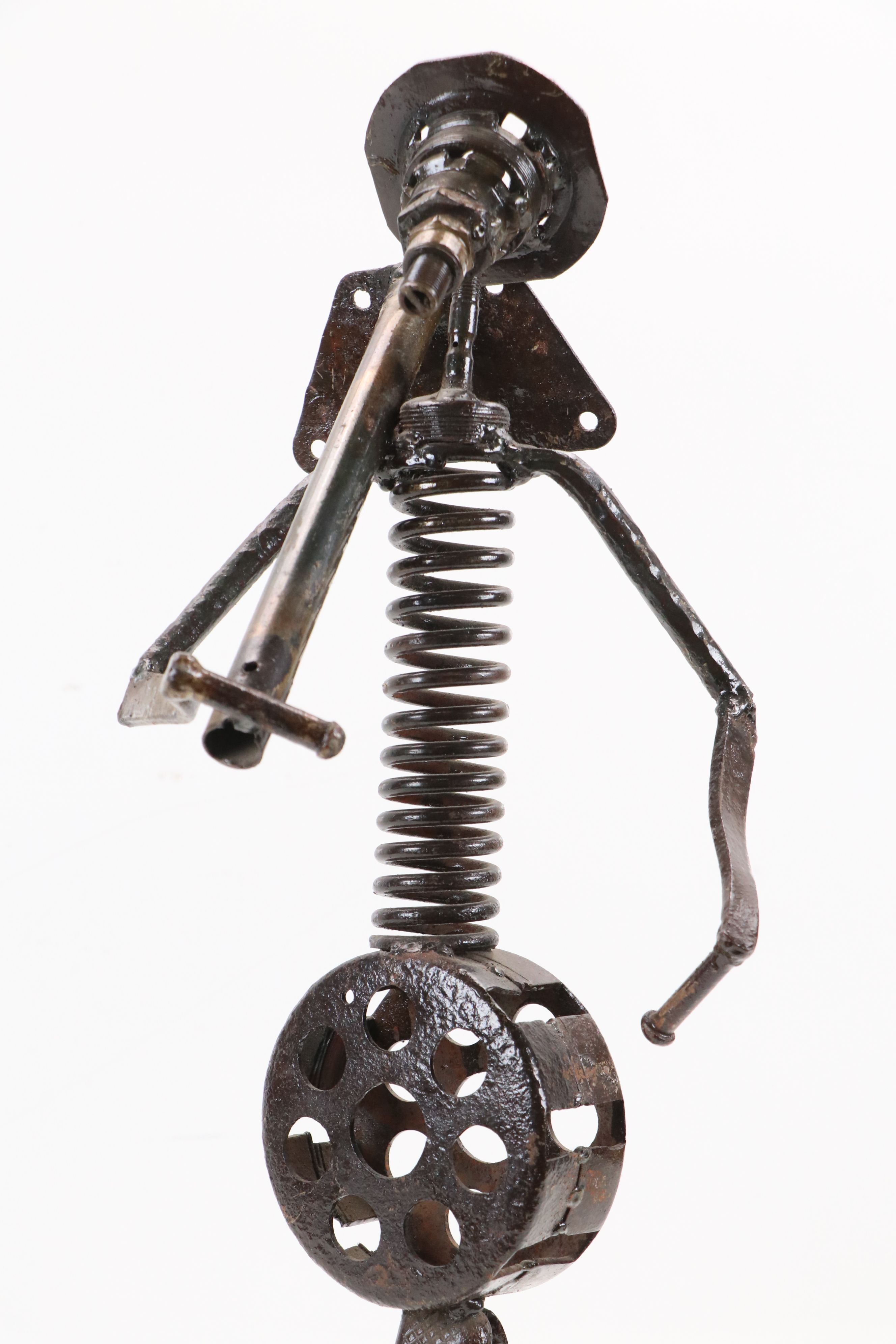 Simonet Biokou Figural Repurposed Scrap Metal Sculpture