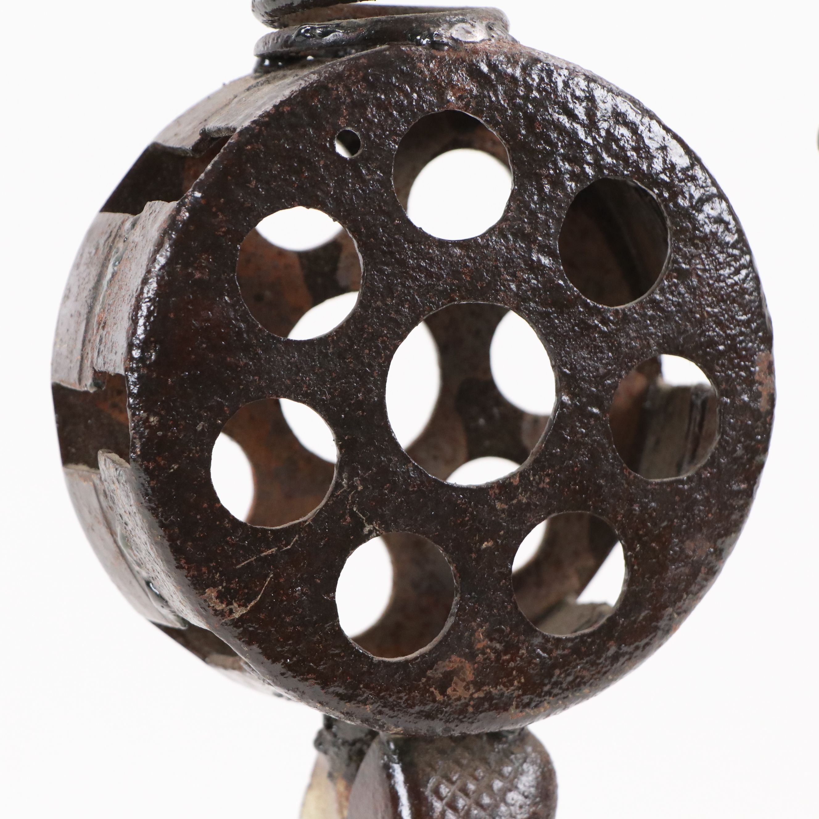 Simonet Biokou Figural Repurposed Scrap Metal Sculpture