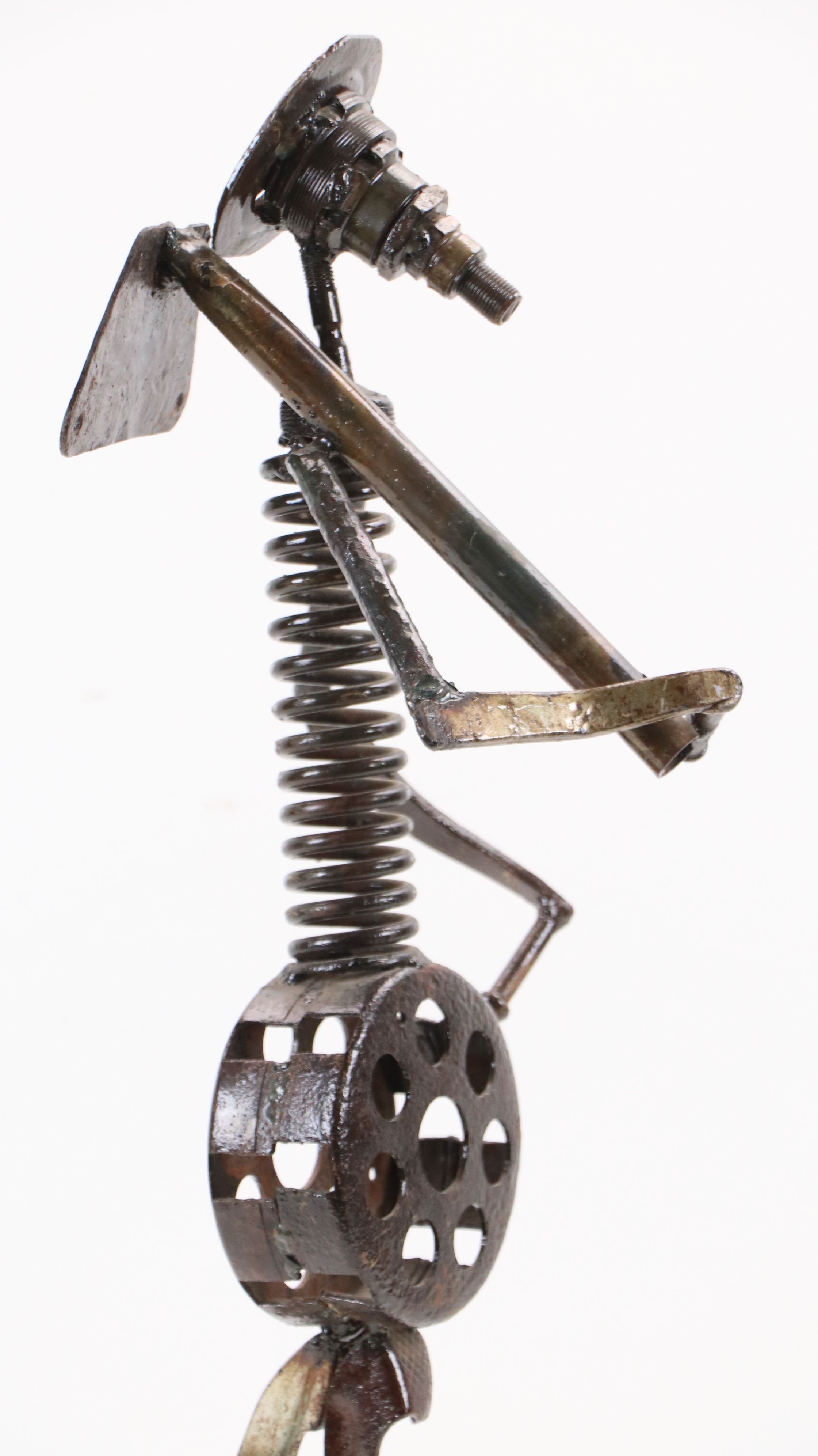 Simonet Biokou Figural Repurposed Scrap Metal Sculpture