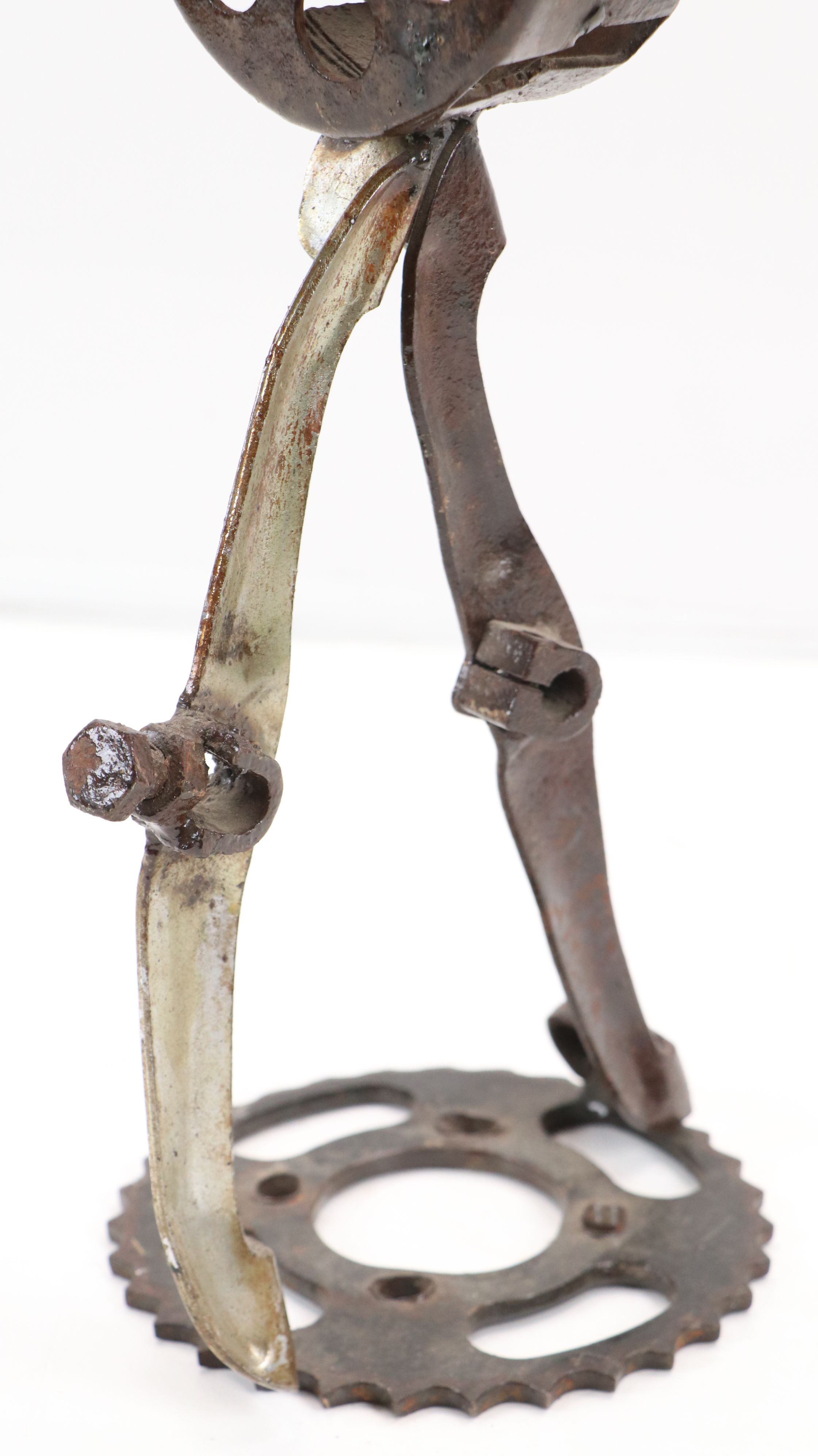 Simonet Biokou Figural Repurposed Scrap Metal Sculpture