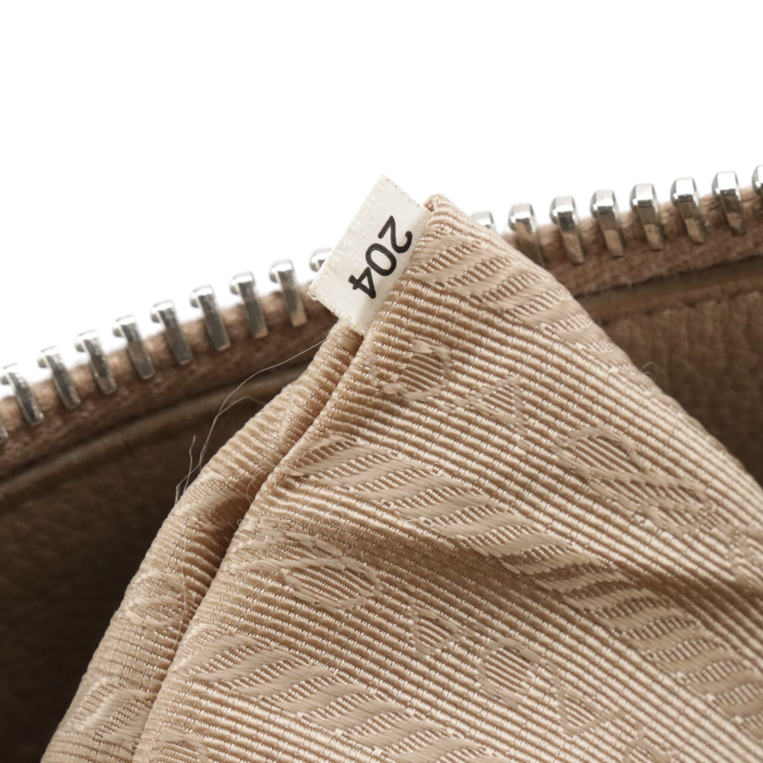 Prada Front Zip Top Handle Two-Way Bag in Vitello Daino Leather