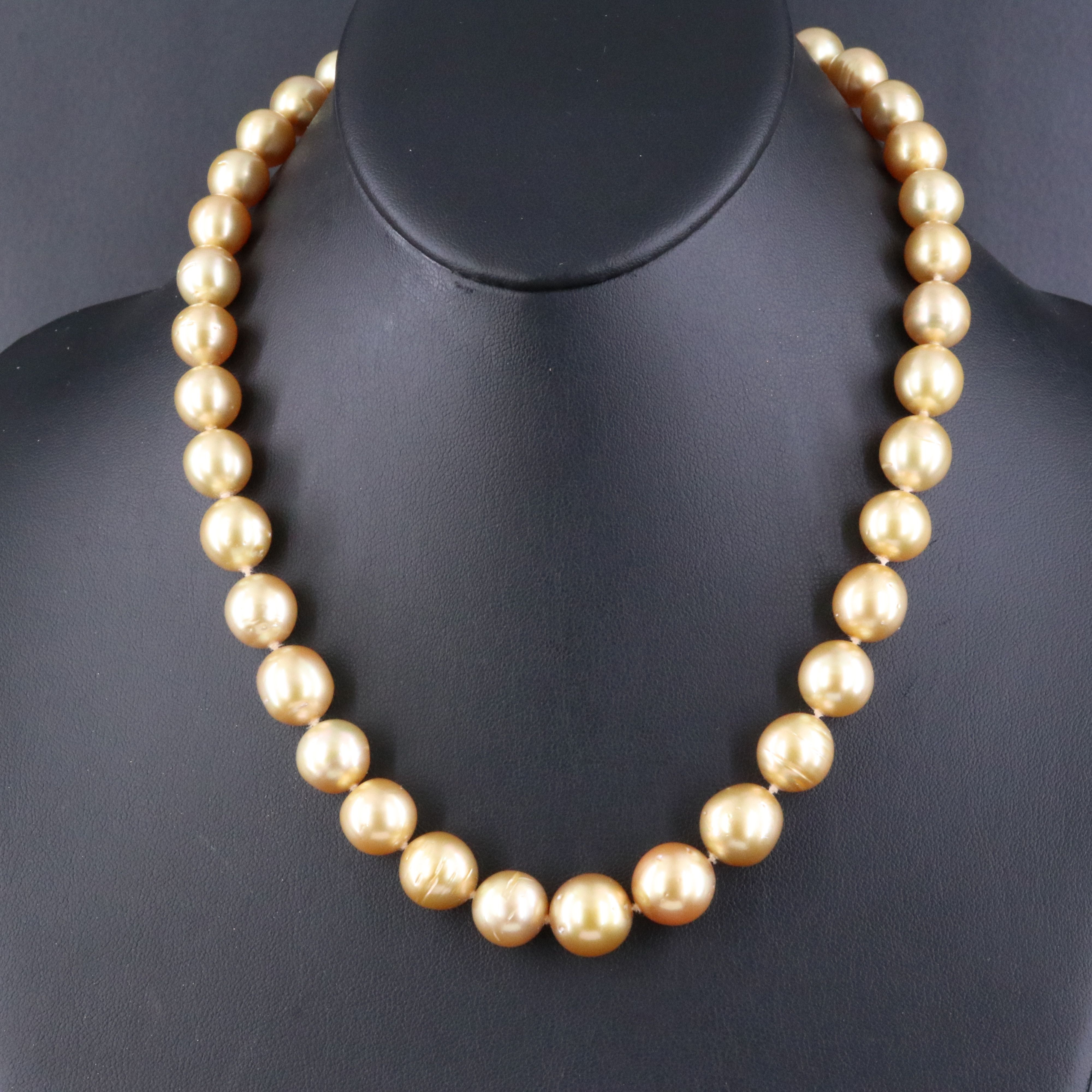 Pearl Necklace with 14K Clasp