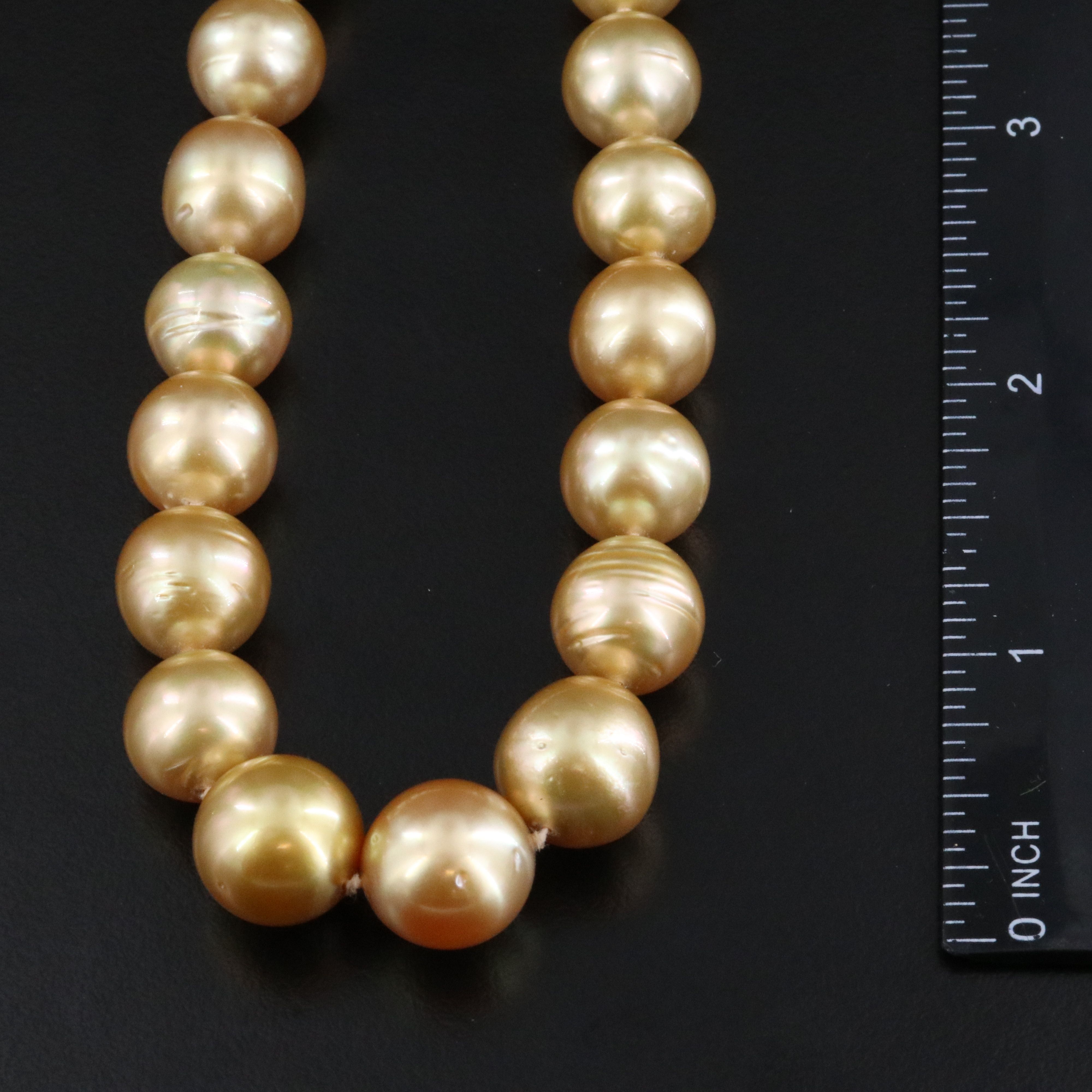 Pearl Necklace with 14K Clasp