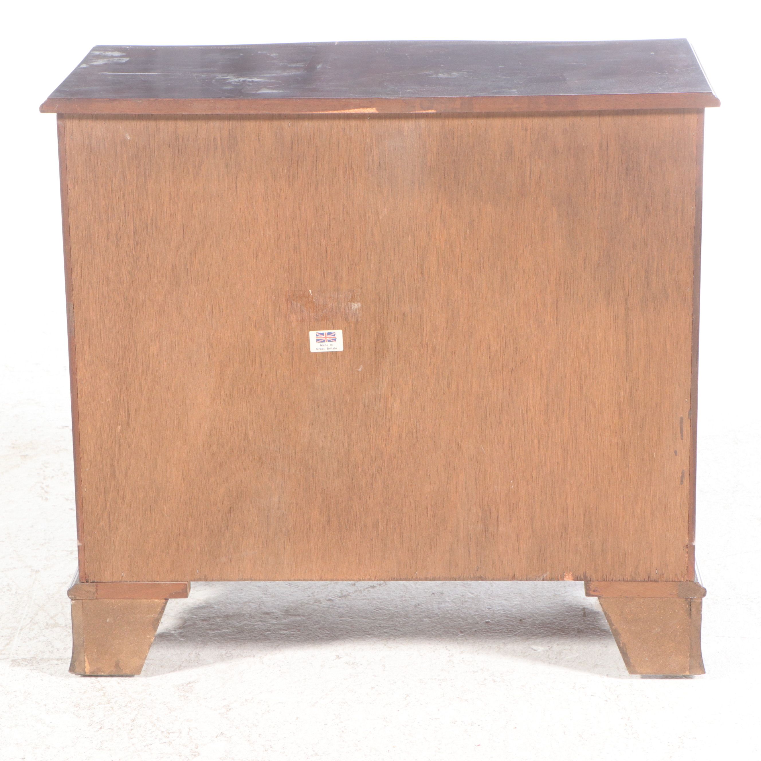 Georgian Style Mahogany Four-Drawer Nightstand