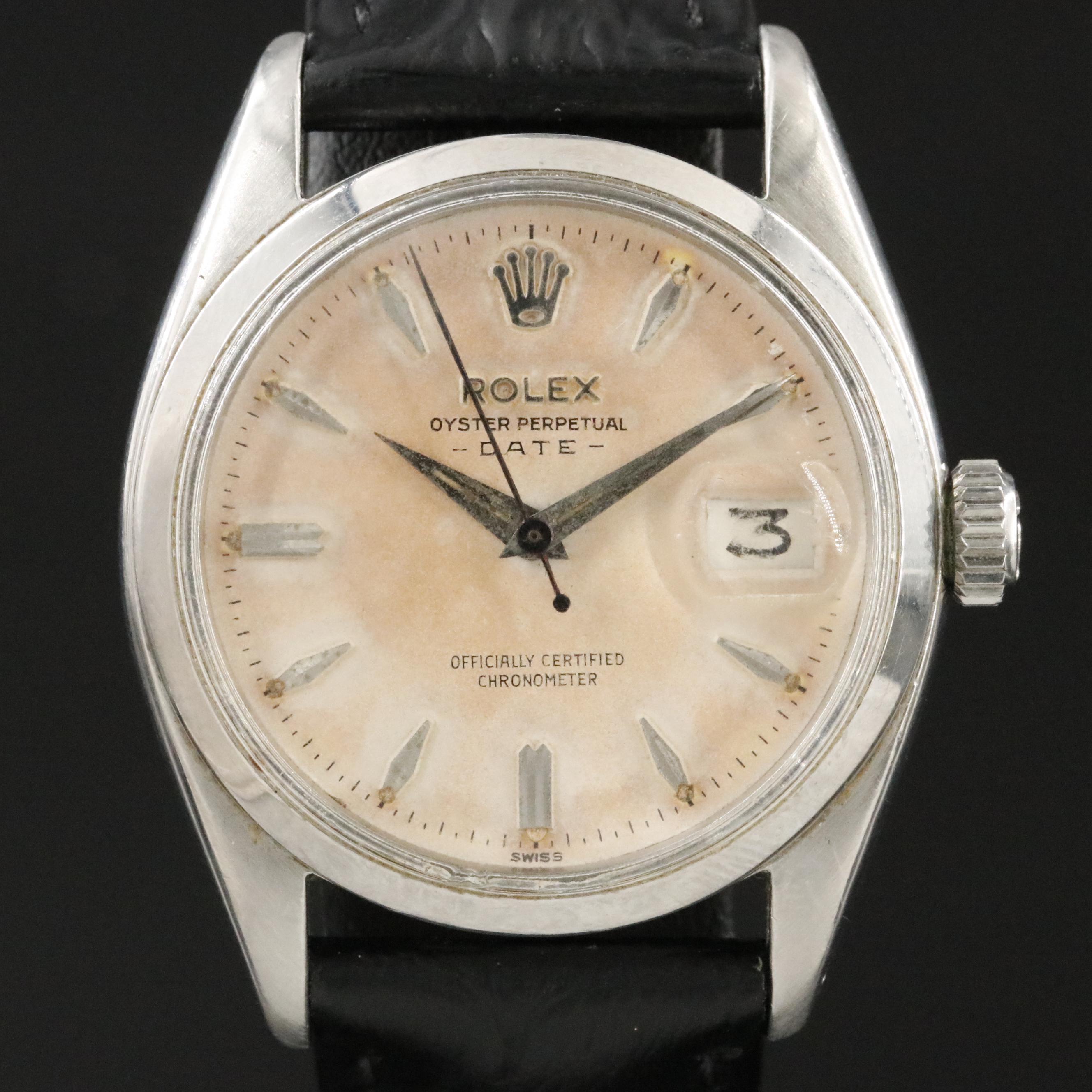 Rolex Oyster Perpetual Date 6534 Vintage Watch c.1959