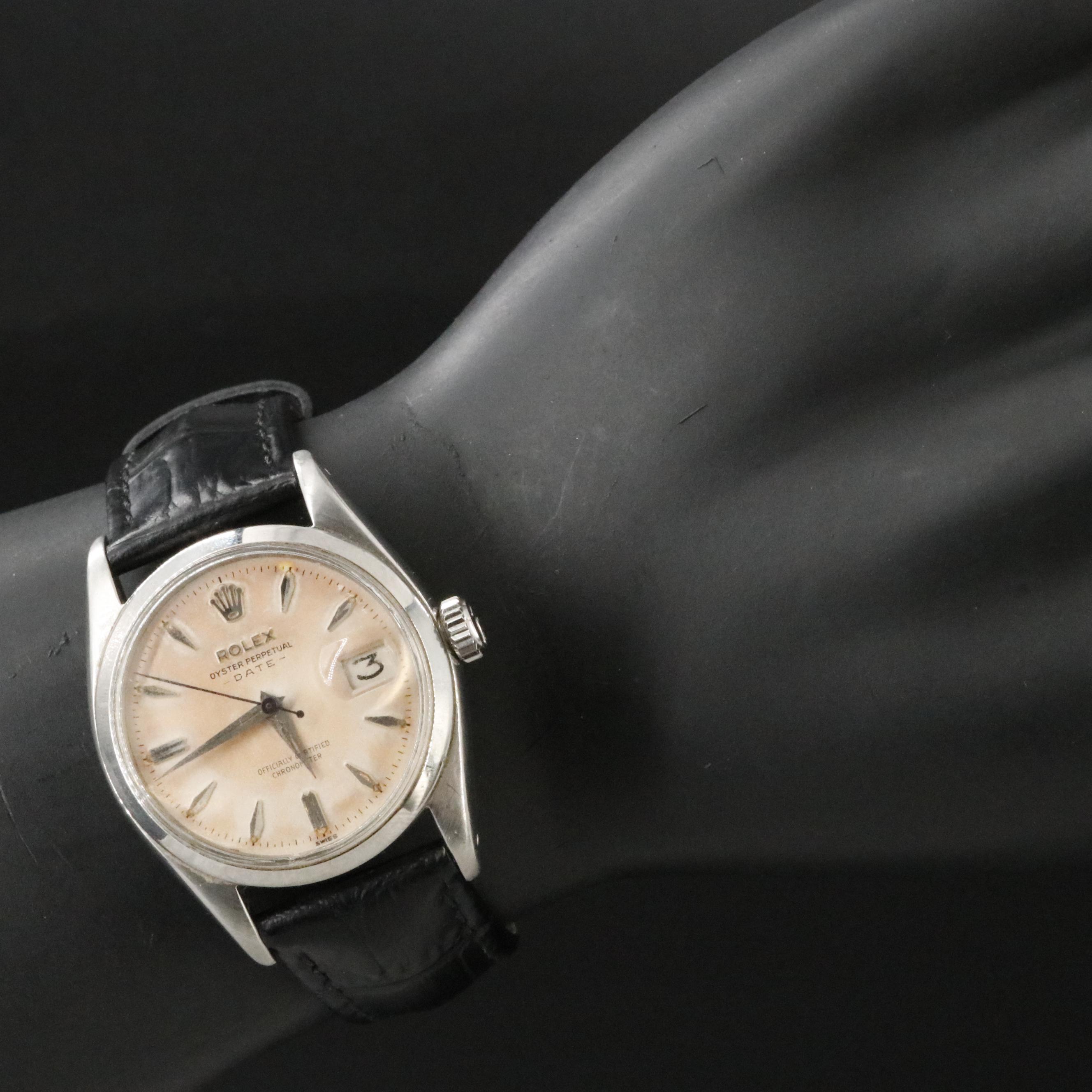 Rolex Oyster Perpetual Date 6534 Vintage Watch c.1959