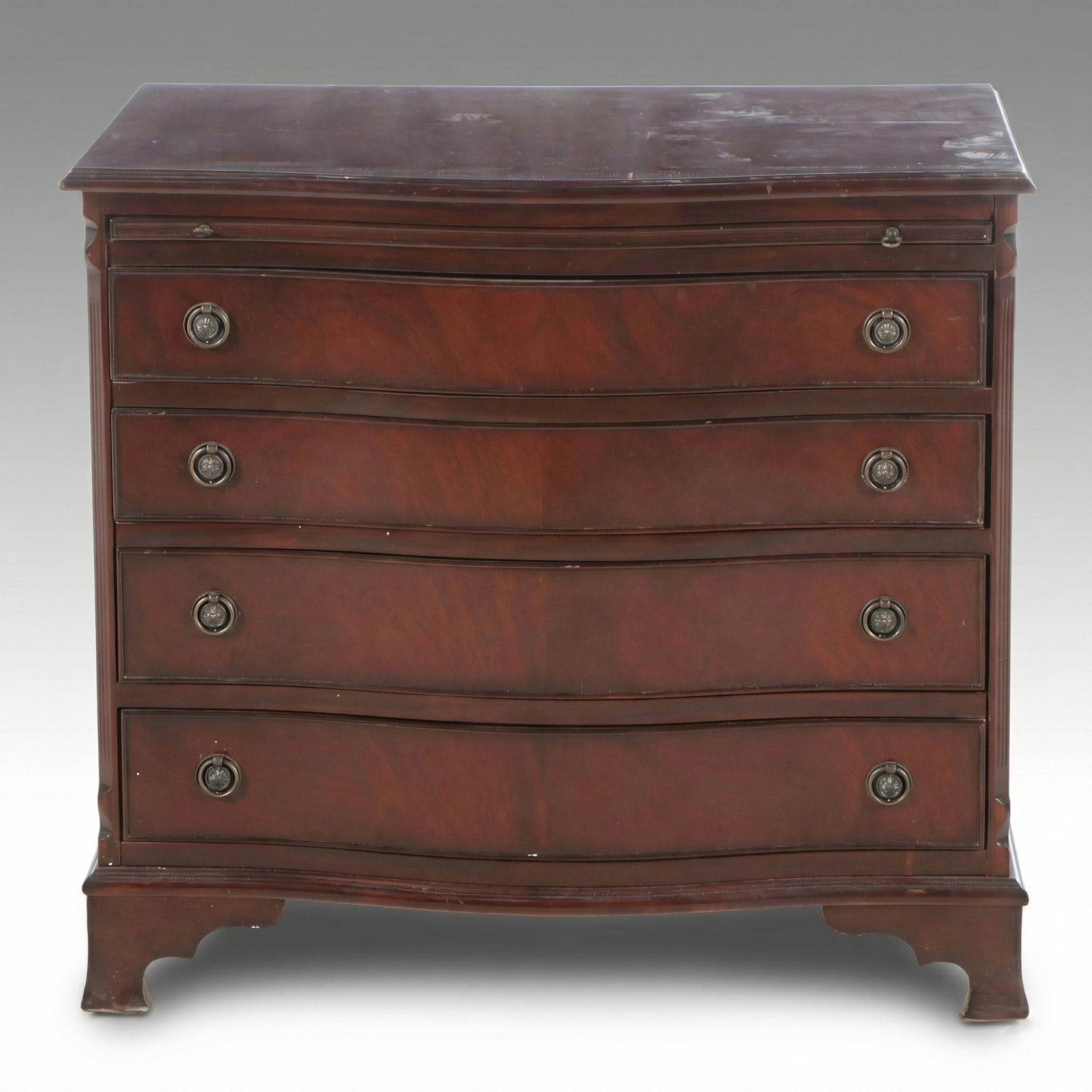 Georgian Style Mahogany Four-Drawer Nightstand