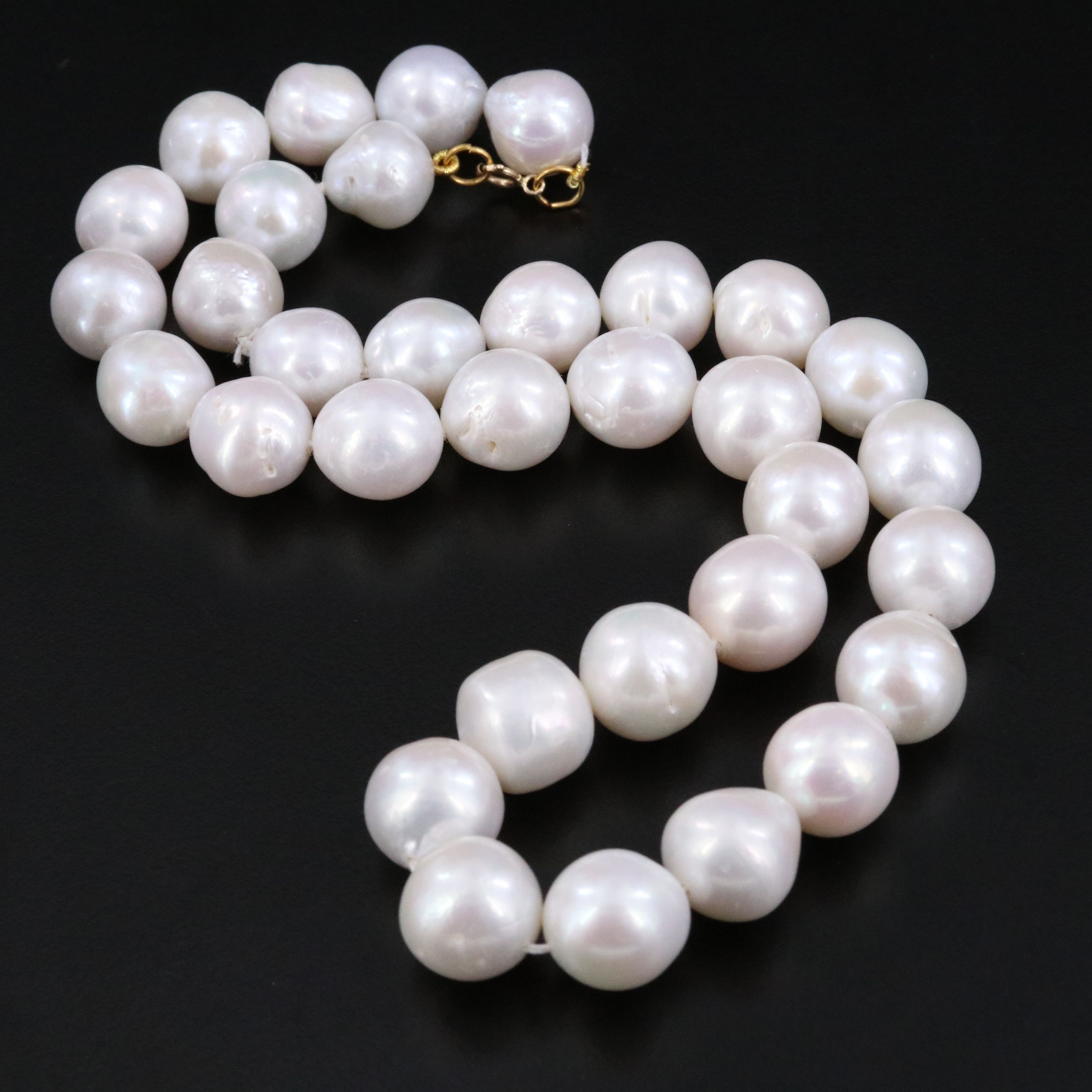 11.00 – 13.00 MM Pearl Necklace with 14K Clasp