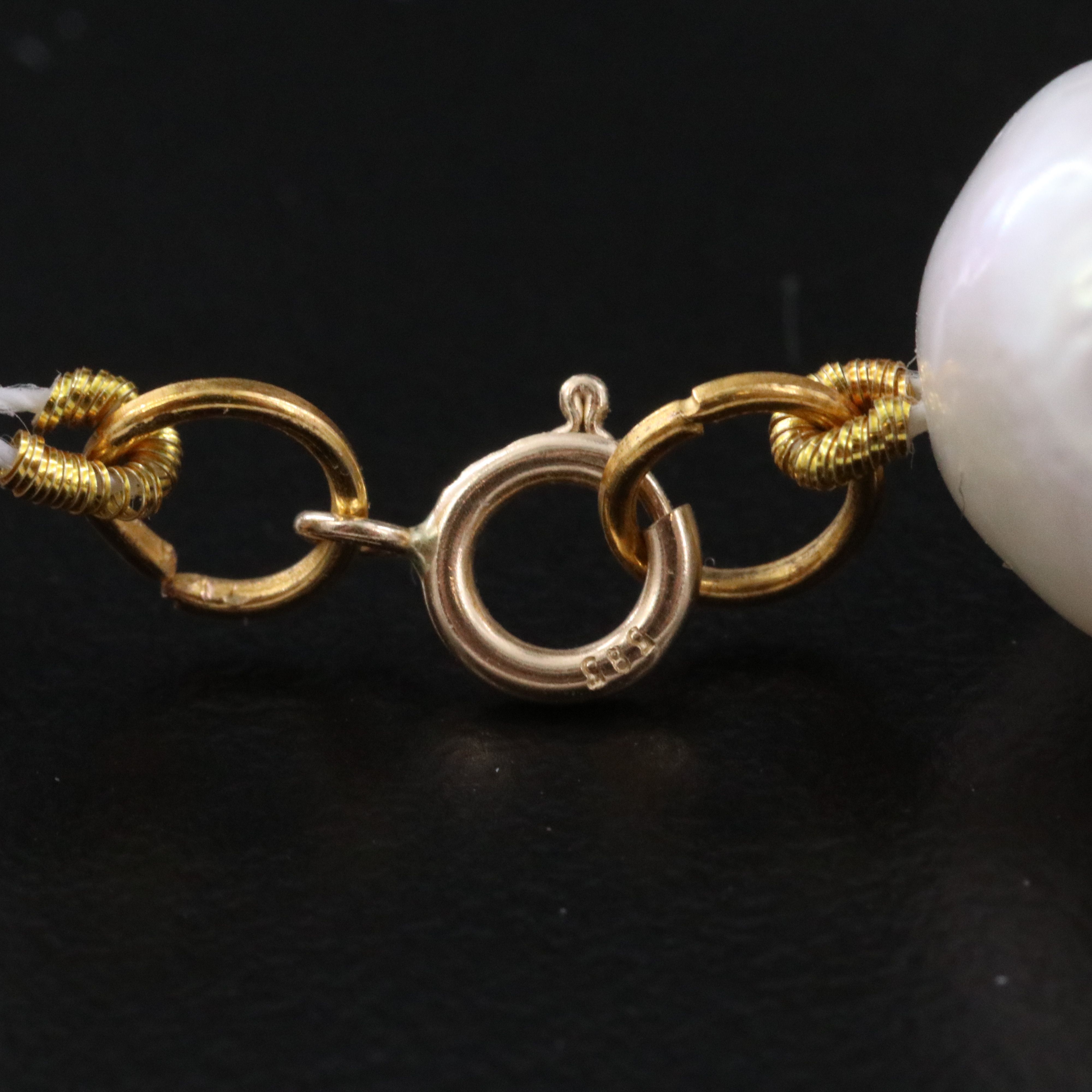 11.00 – 13.00 MM Pearl Necklace with 14K Clasp