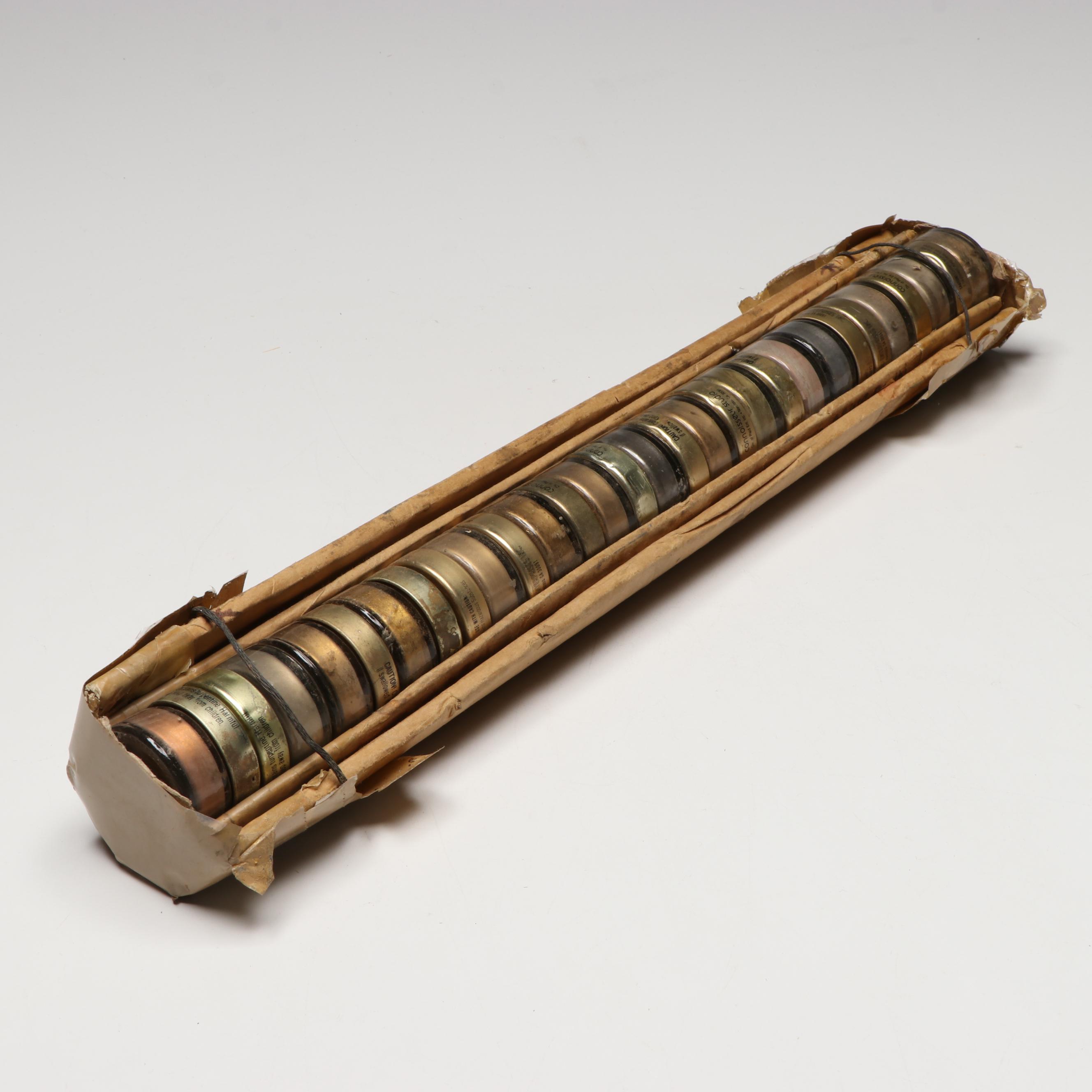 Treasure Gold Metallic Waxes with Handmade Wood Paint Tube Holders