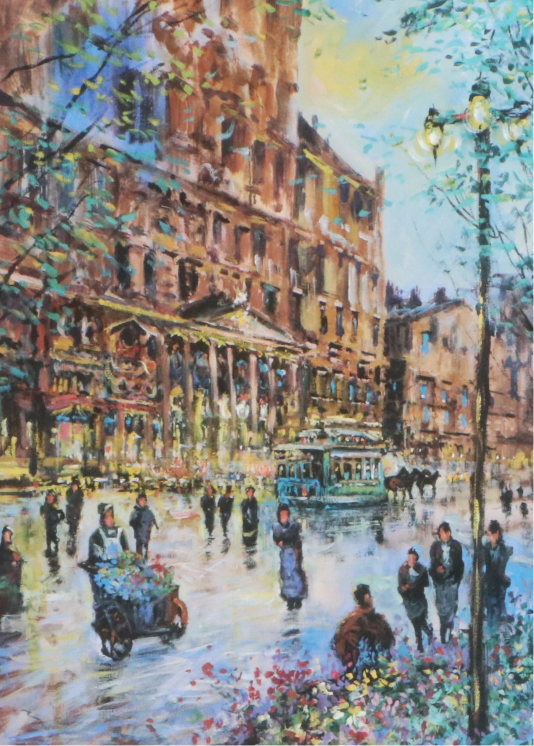 Offset Lithograph After Michael Schofield "Parisian Life"