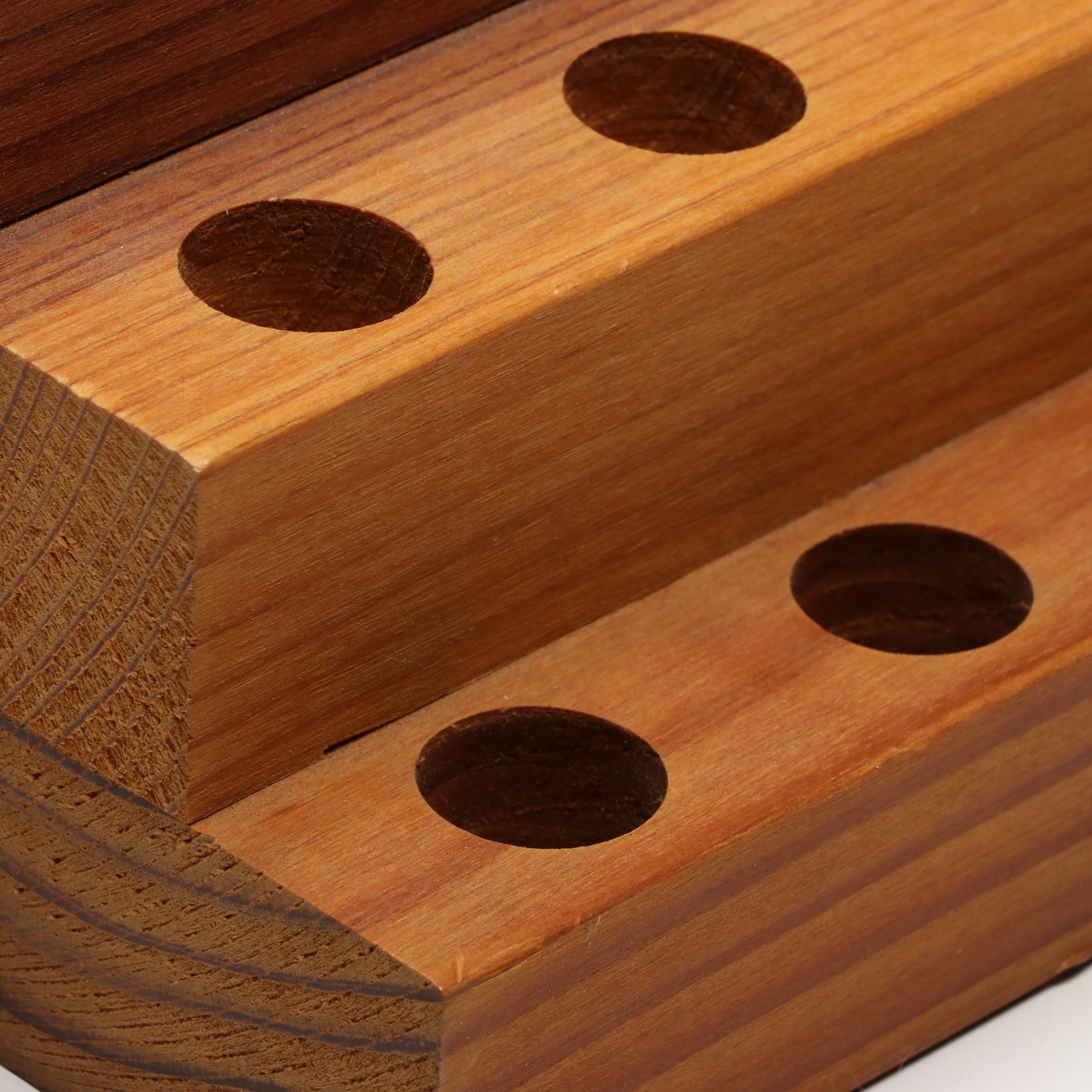 Treasure Gold Metallic Waxes with Handmade Wood Paint Tube Holders