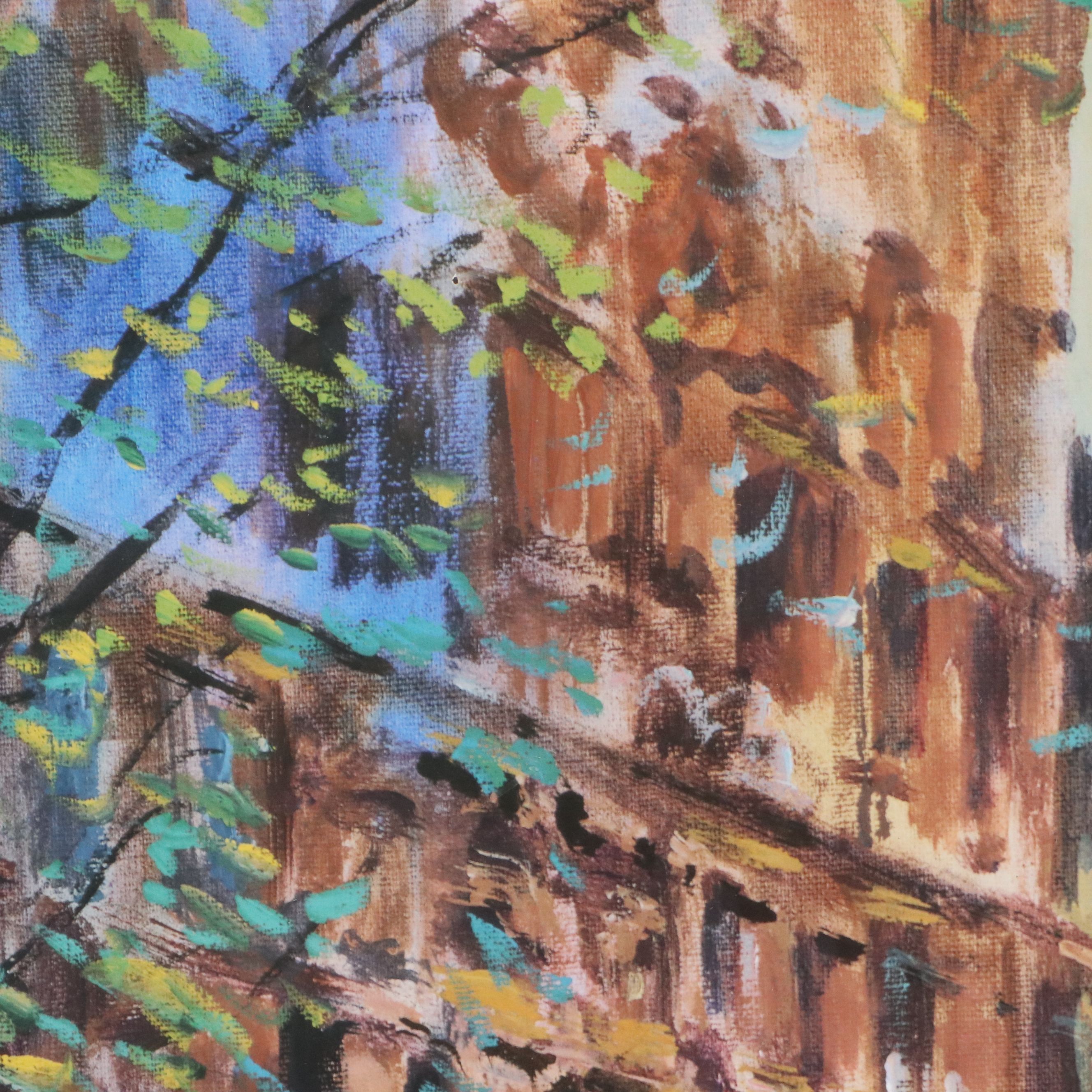 Offset Lithograph After Michael Schofield "Parisian Life"