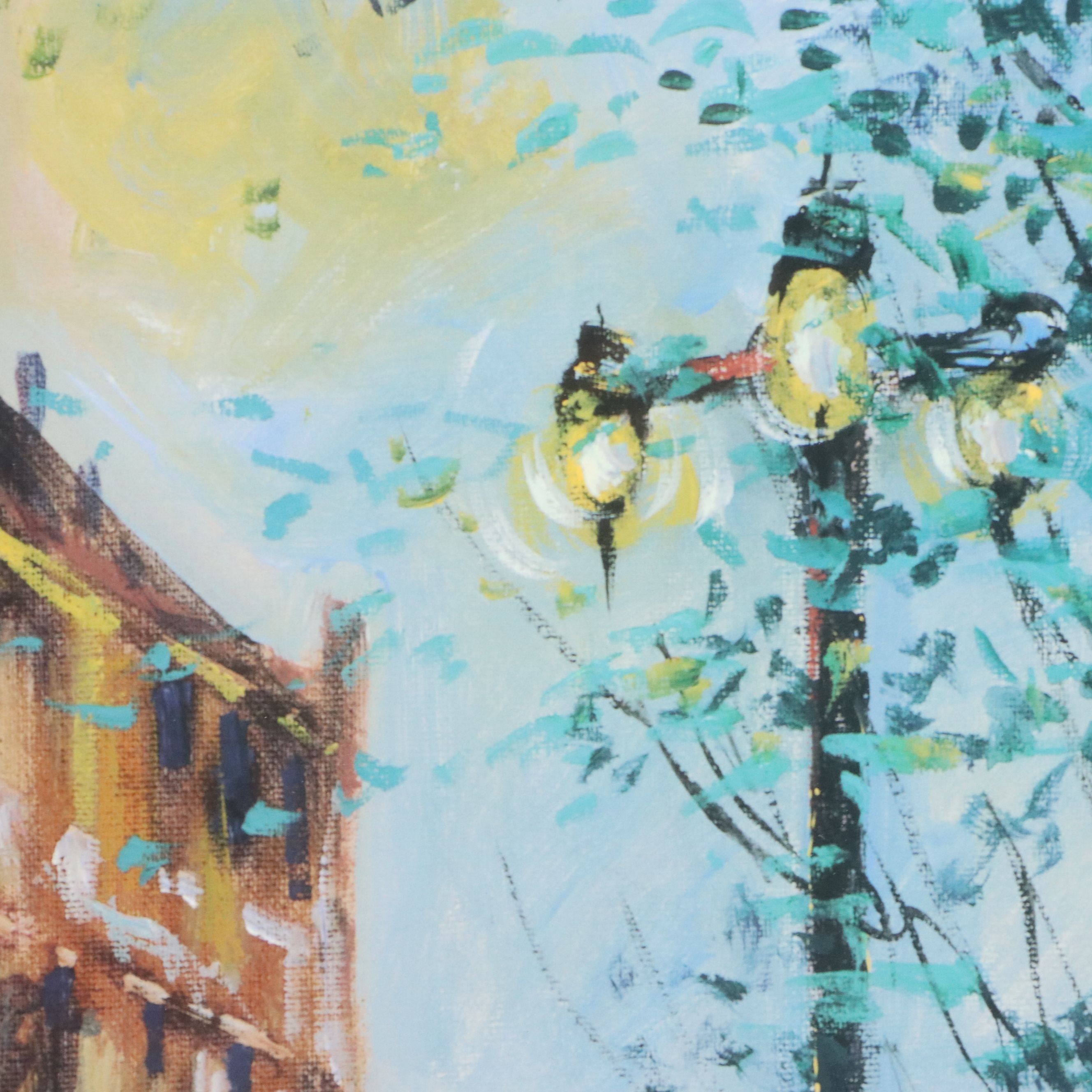 Offset Lithograph After Michael Schofield "Parisian Life"