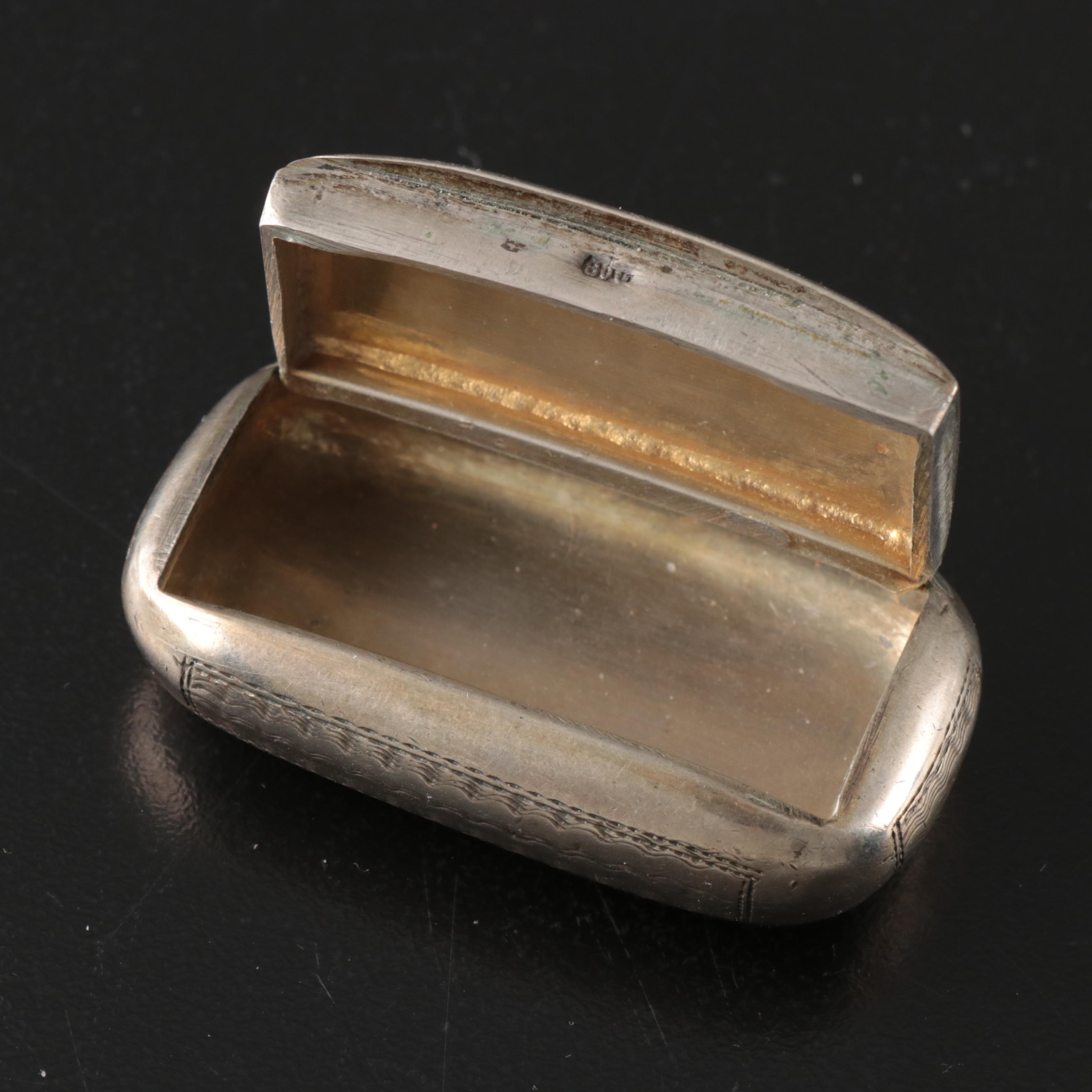 800 Silver Pillbox