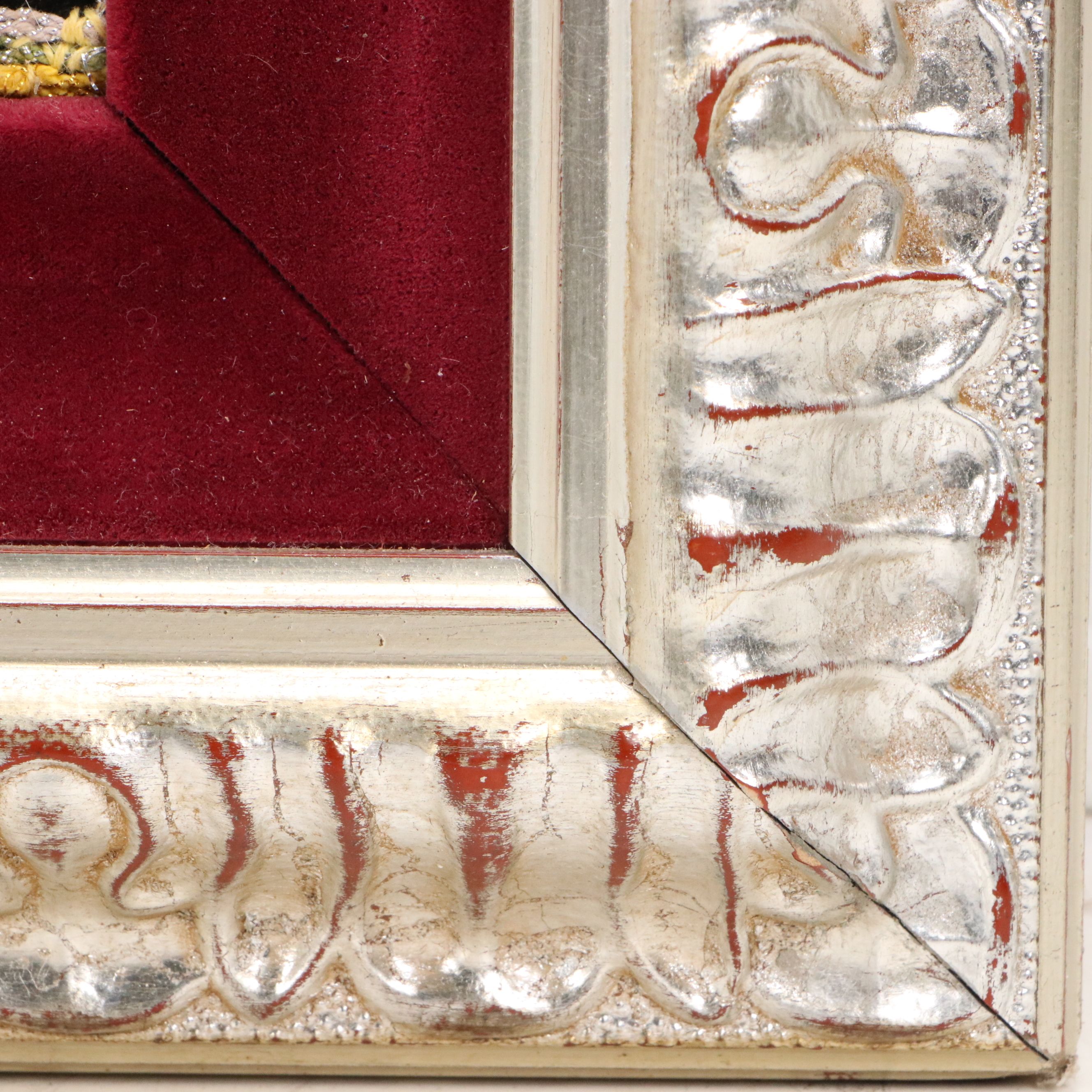 Thai Hand-Stitched and Embroidered Kalaga Panel of Elephant