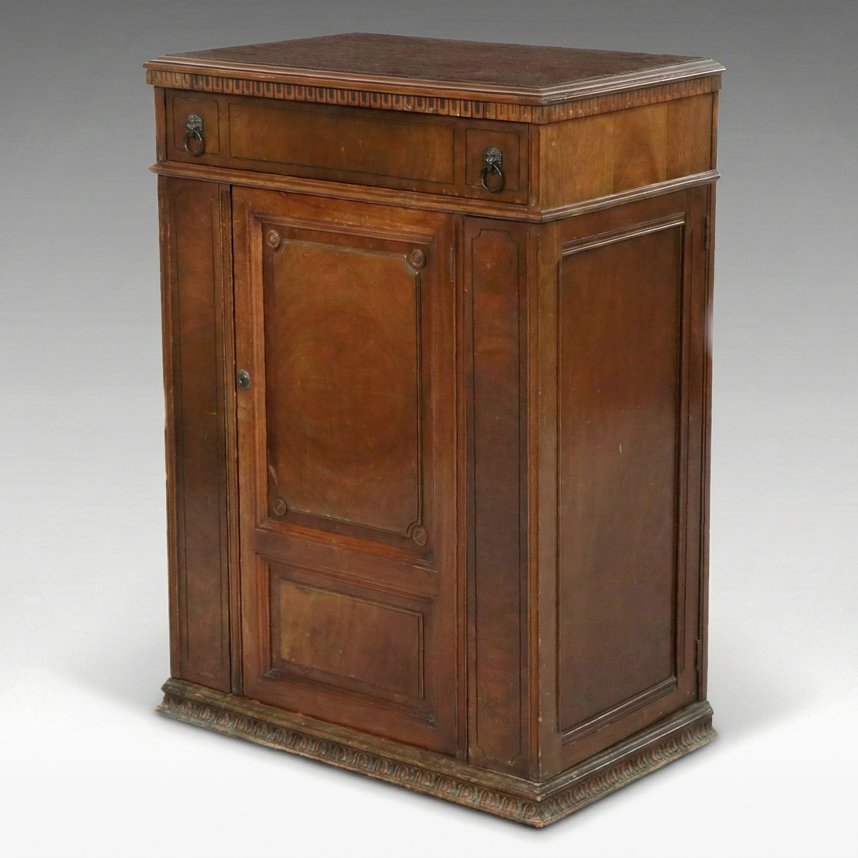 Louis Philippe Style Wooden Locking Cabinet