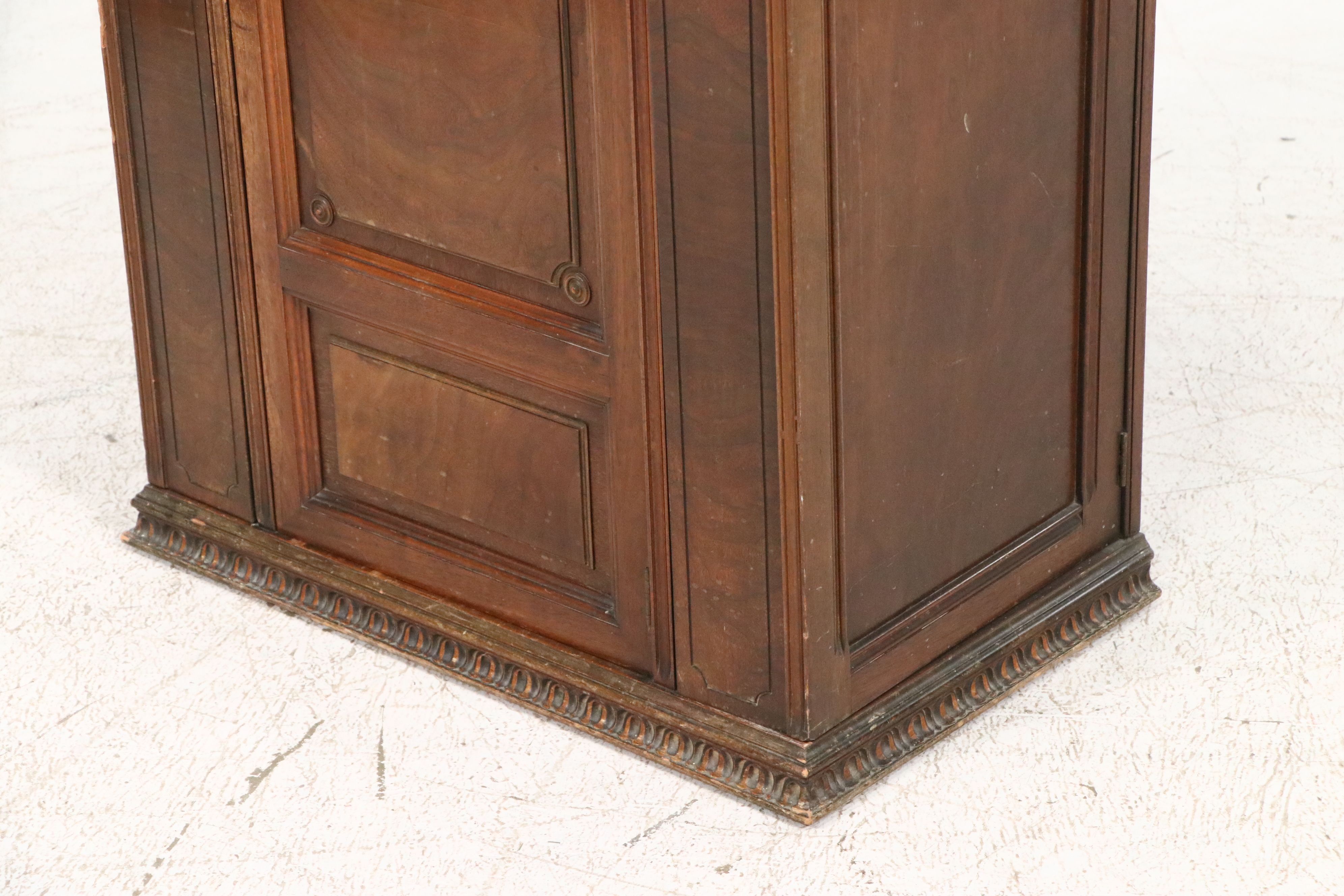 Louis Philippe Style Wooden Locking Cabinet