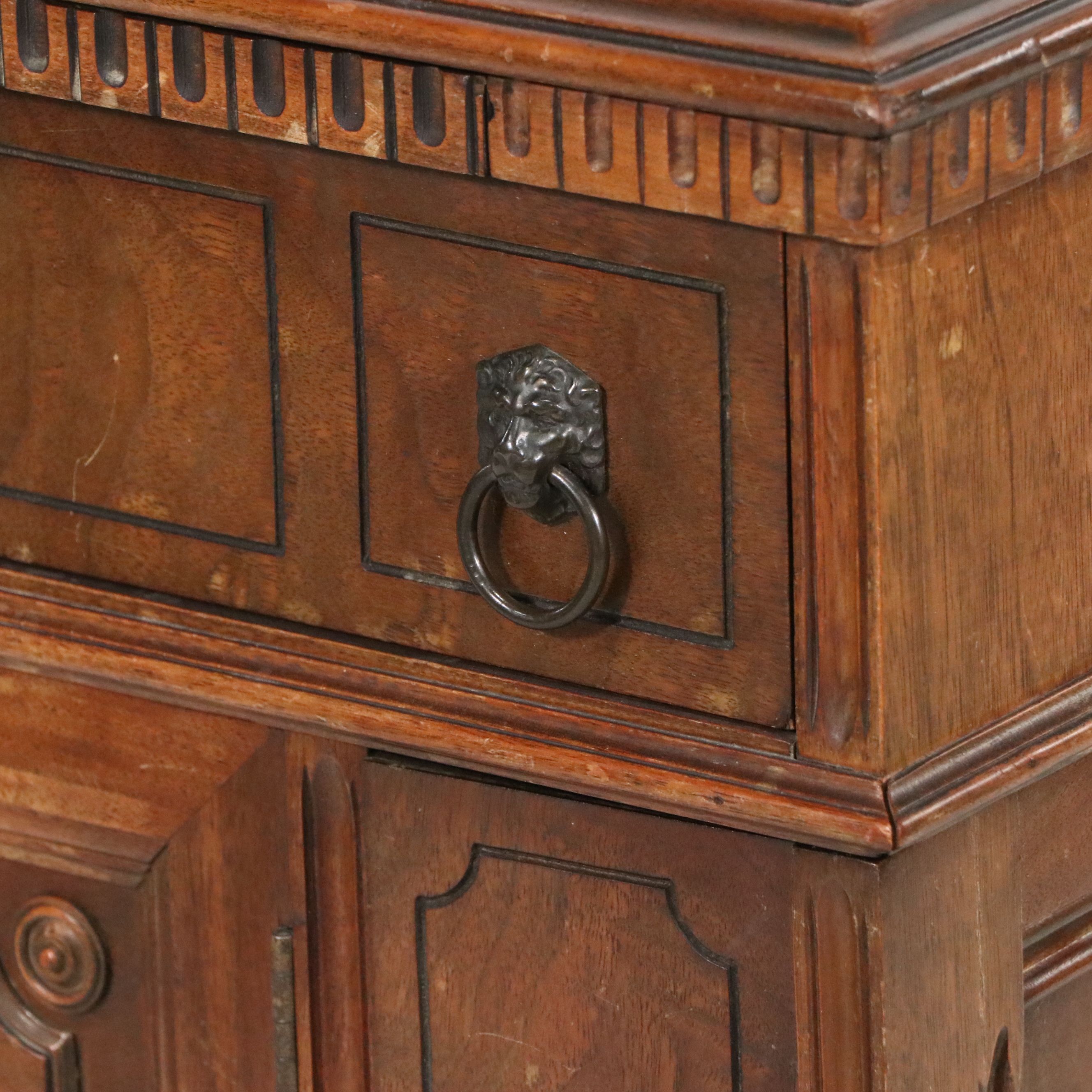 Louis Philippe Style Wooden Locking Cabinet