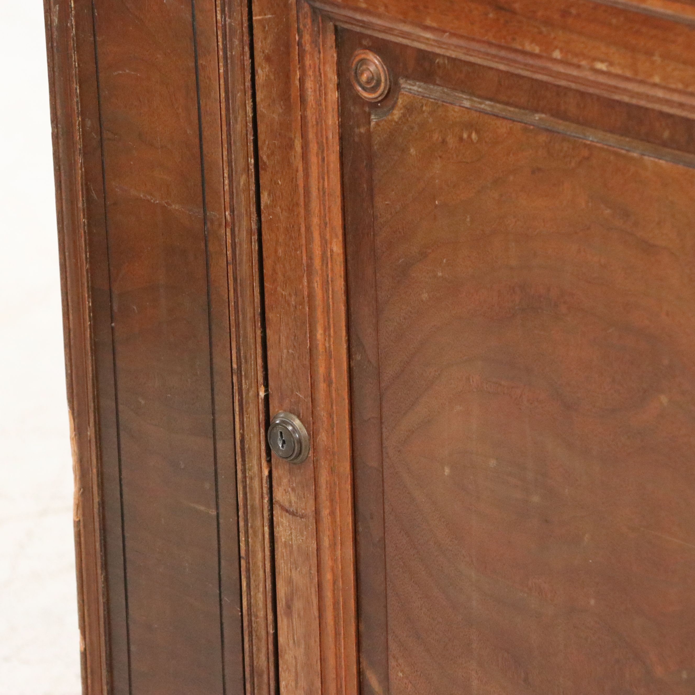 Louis Philippe Style Wooden Locking Cabinet