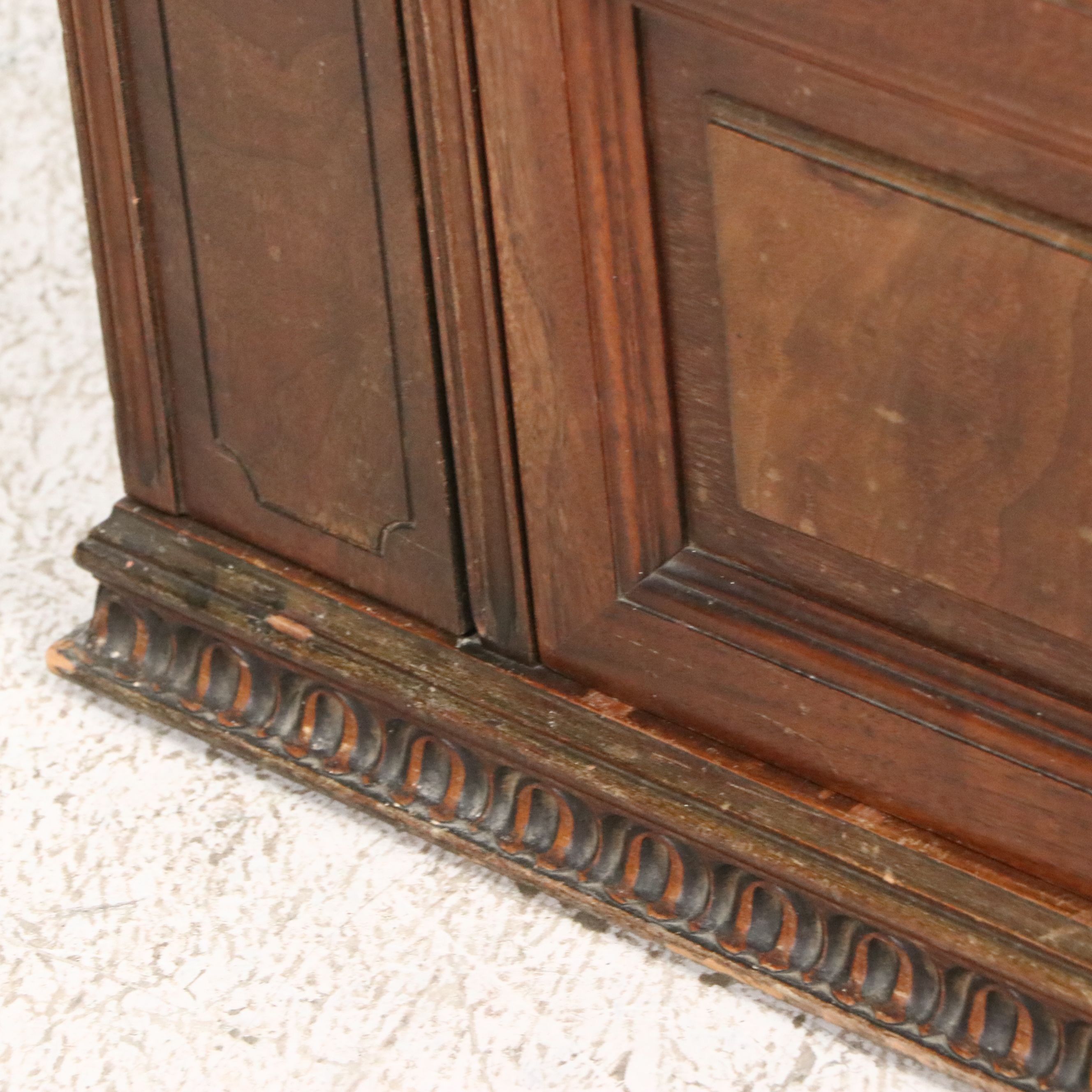 Louis Philippe Style Wooden Locking Cabinet