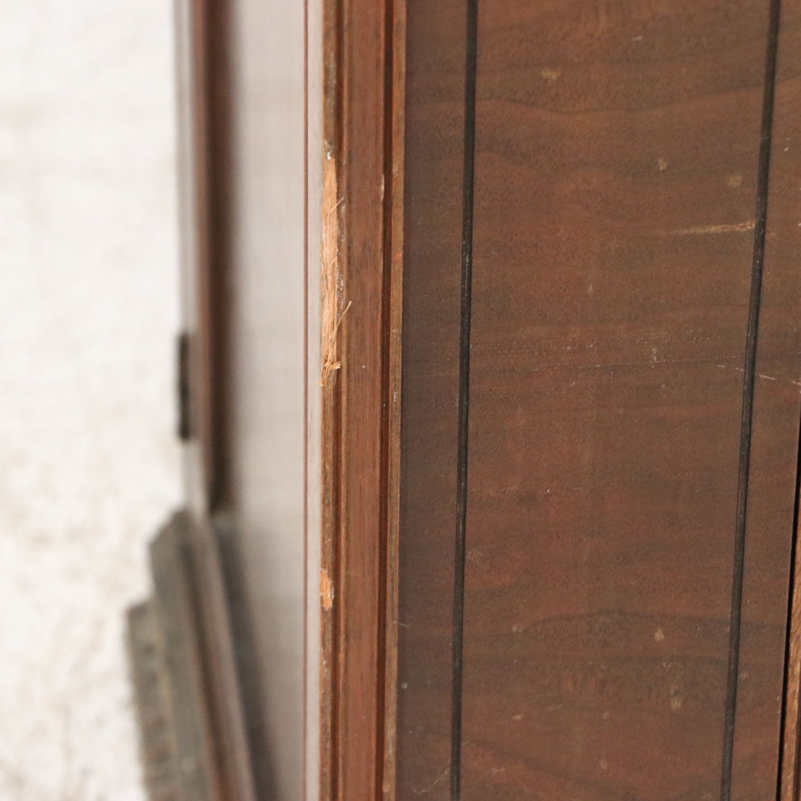 Louis Philippe Style Wooden Locking Cabinet