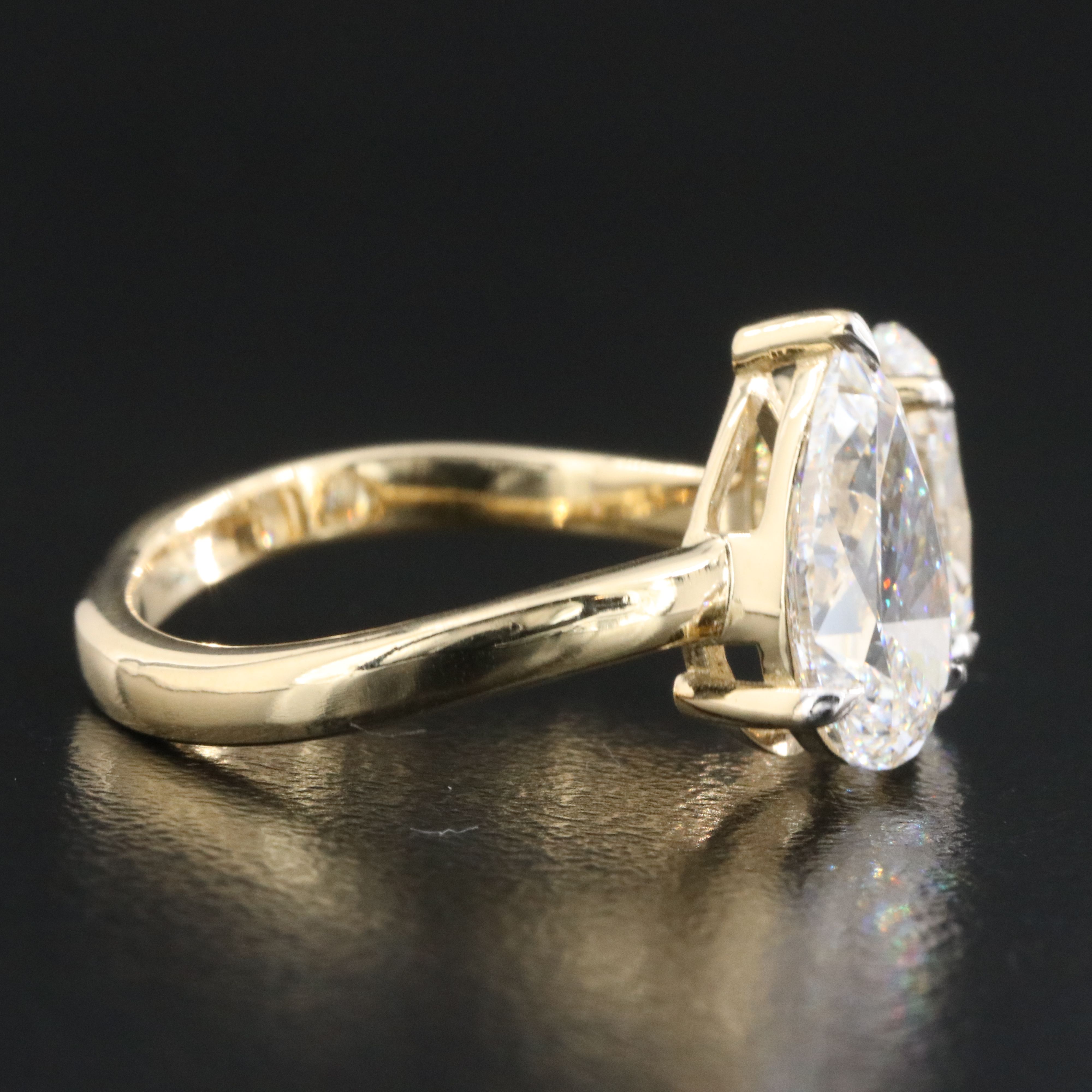 14K 3.94 CTW Lab Grown Diamond Ring with IGI Reports