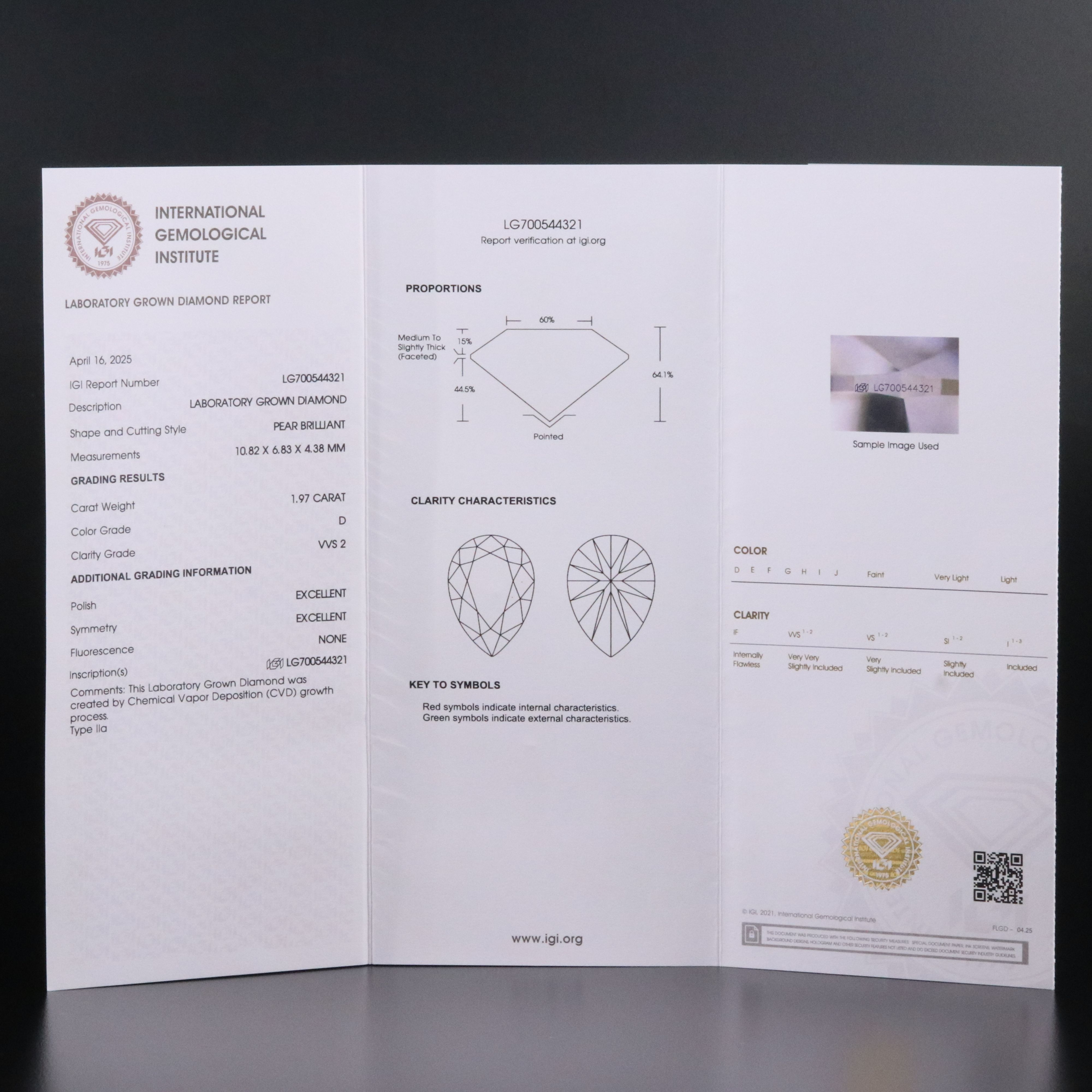 14K 3.94 CTW Lab Grown Diamond Ring with IGI Reports