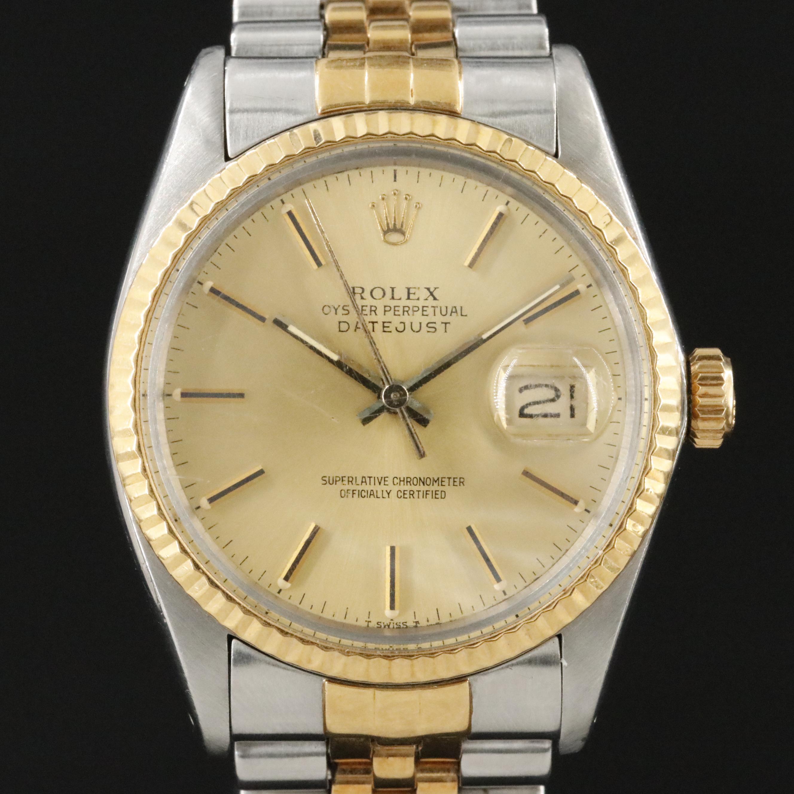 Rolex Datejust 16013 Vintage Watch c.1984