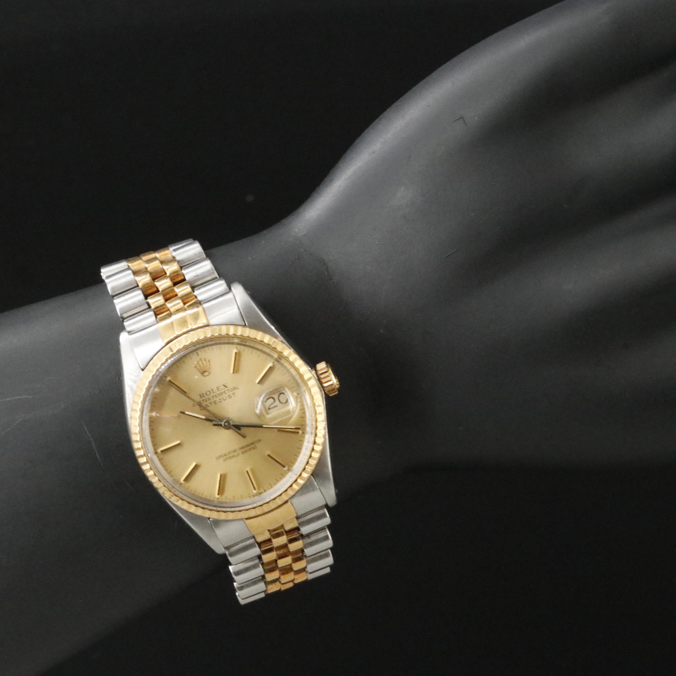 Rolex Datejust 16013 Vintage Watch c.1984