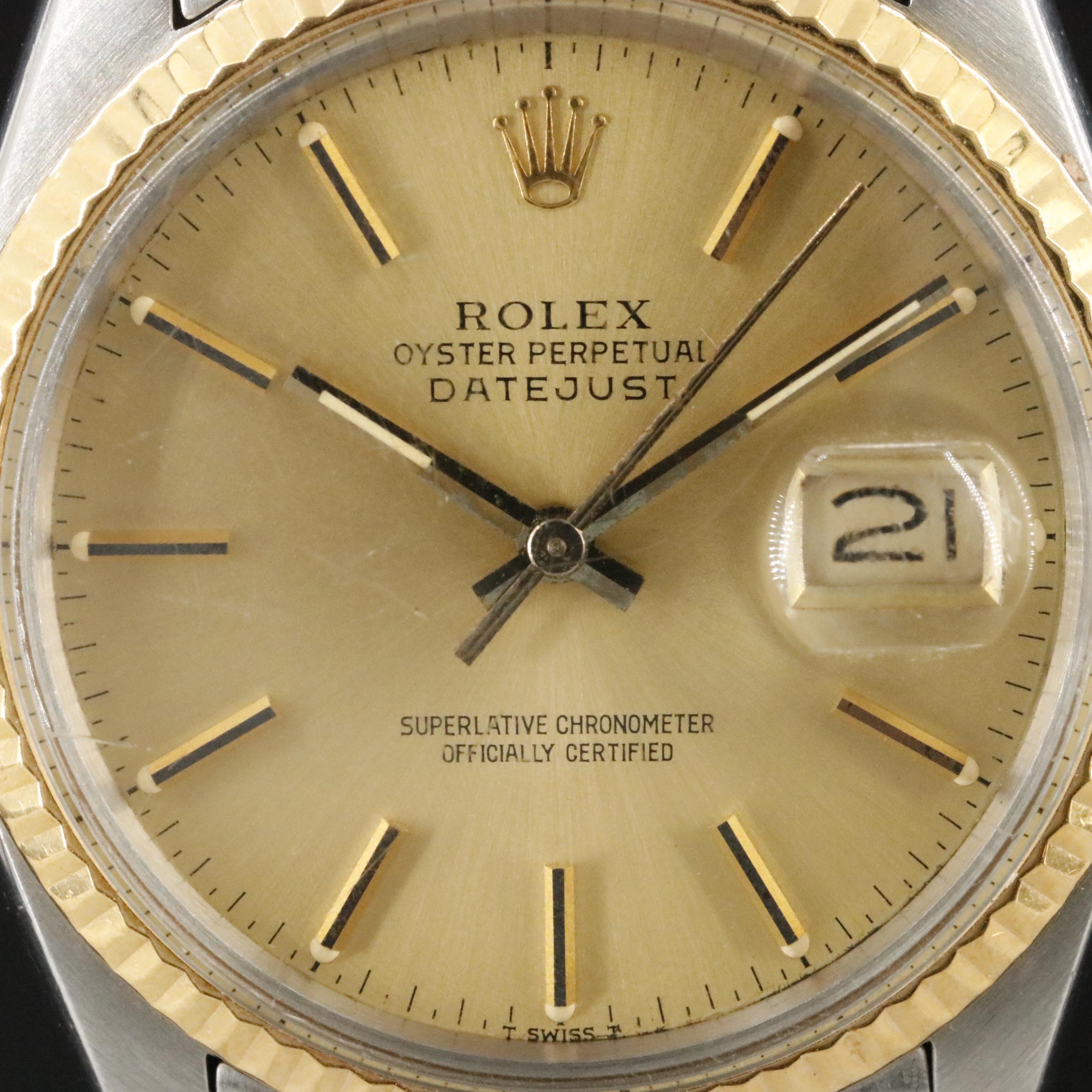 Rolex Datejust 16013 Vintage Watch c.1984