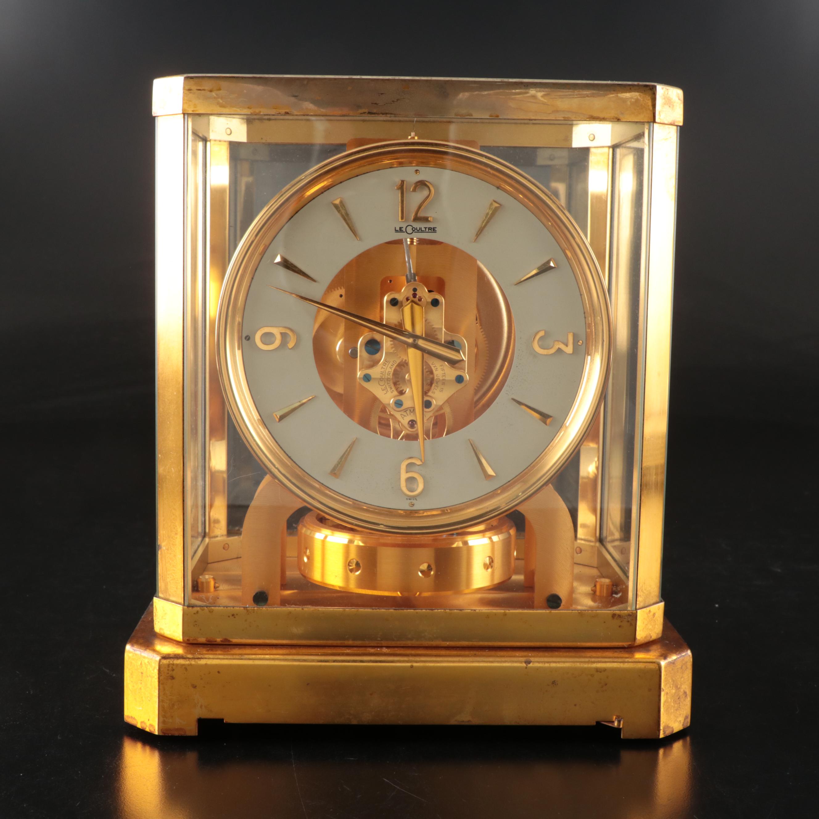 LeCoultre Brass Atmos Mantel Clock