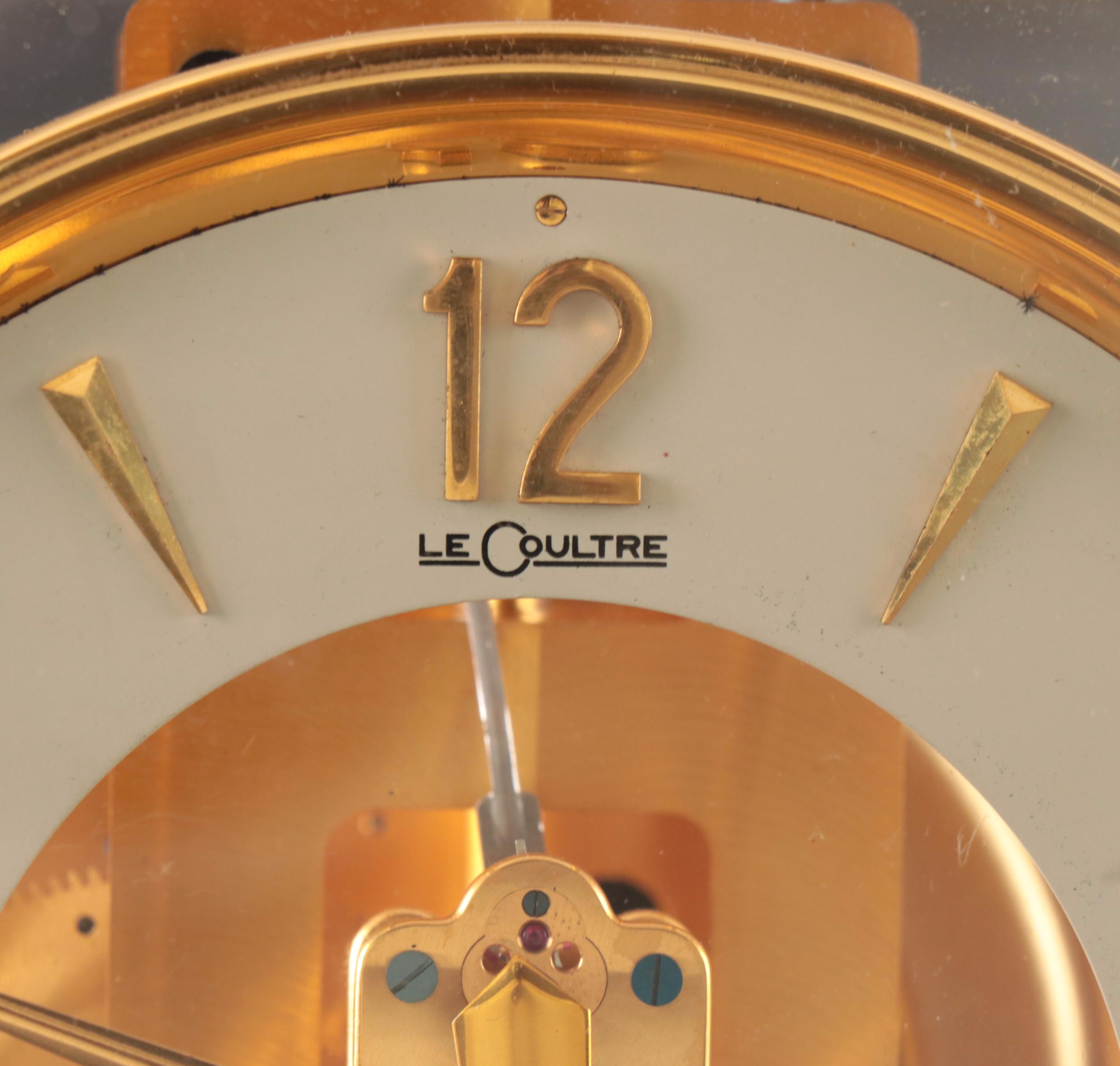 LeCoultre Brass Atmos Mantel Clock