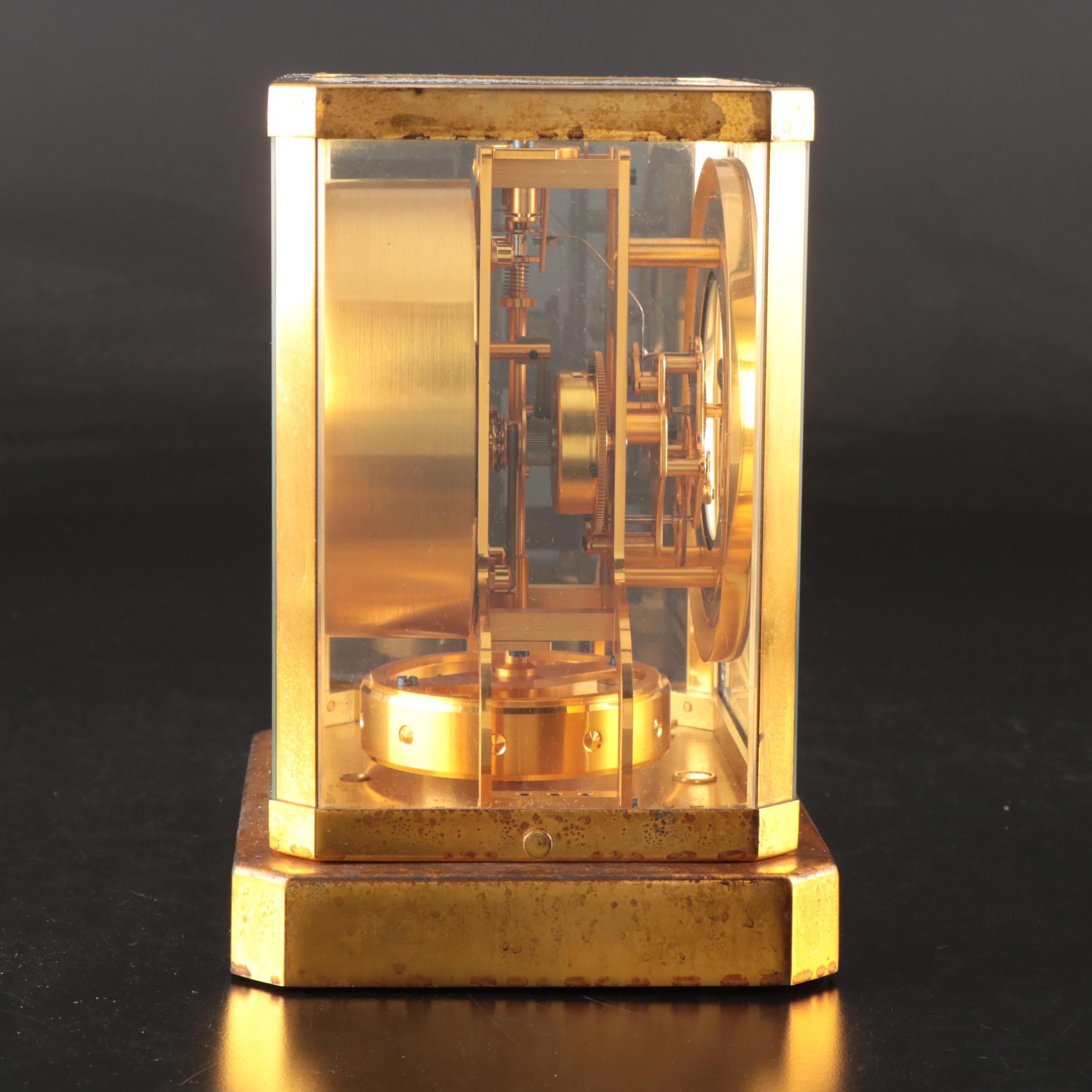 LeCoultre Brass Atmos Mantel Clock