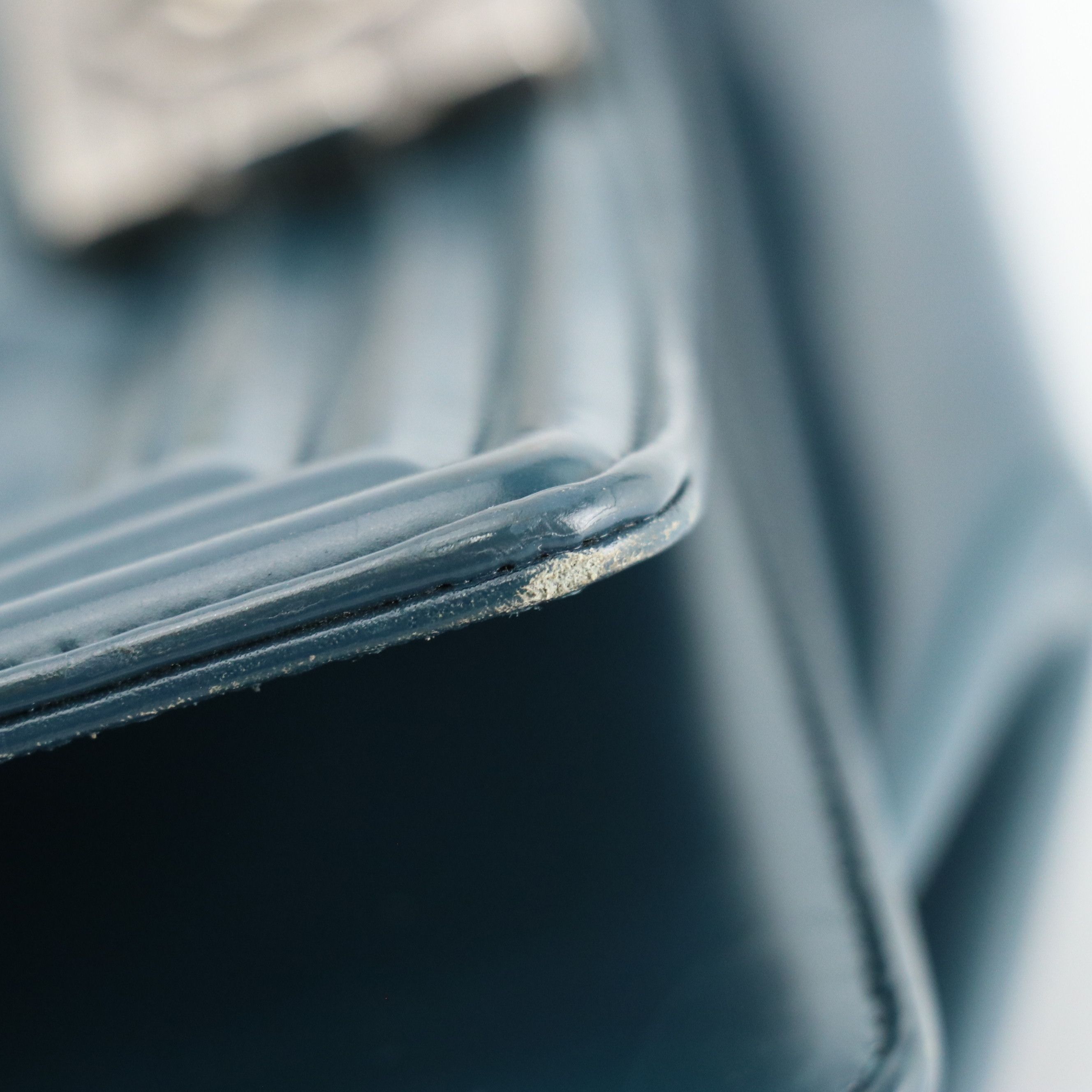 Chanel Medium Flap Boy Bag in Teal Blue Glazed Calfskin Leather