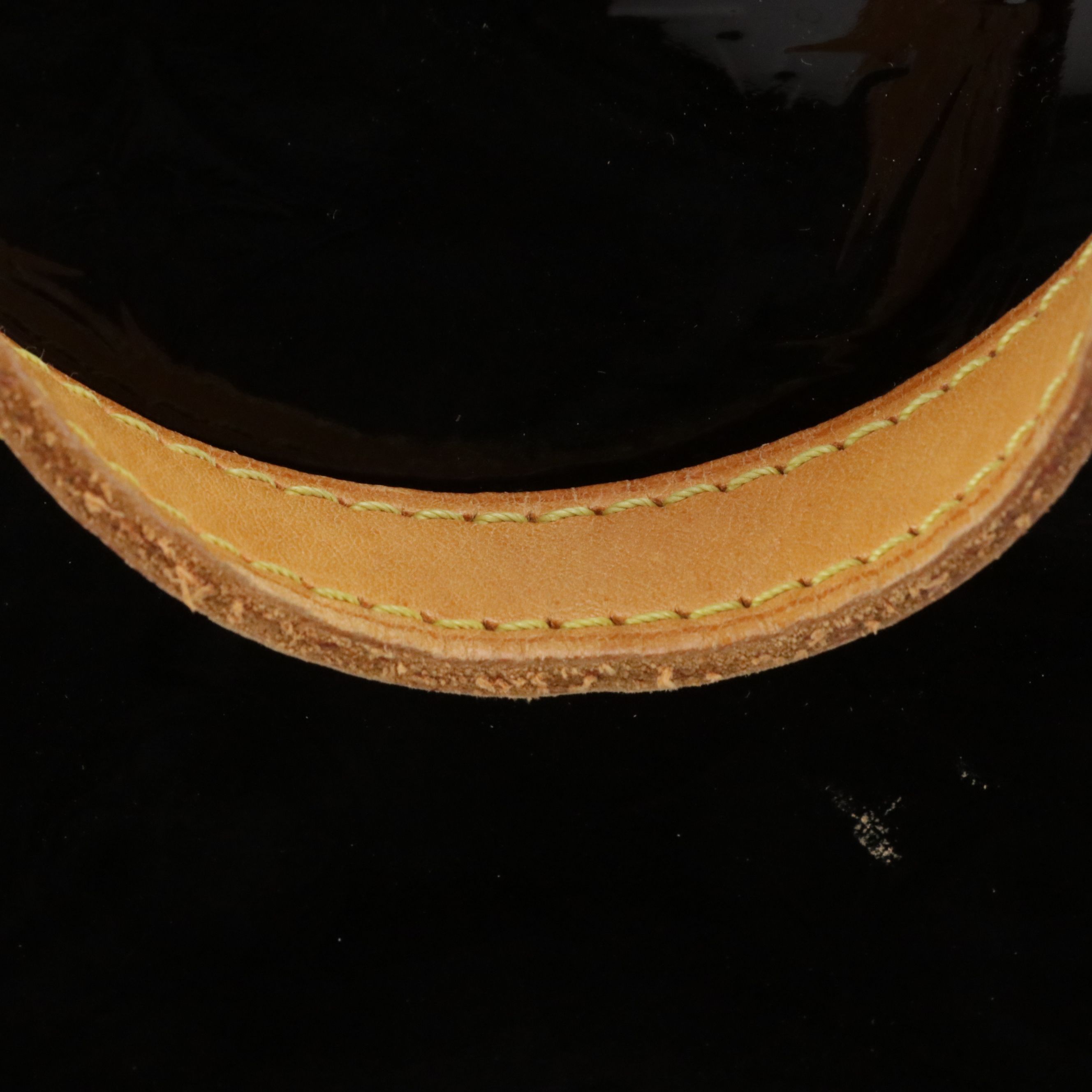 Louis Vuitton Bellevue Tote Bag in Amarante Monogram Vernis and Vachetta Leather