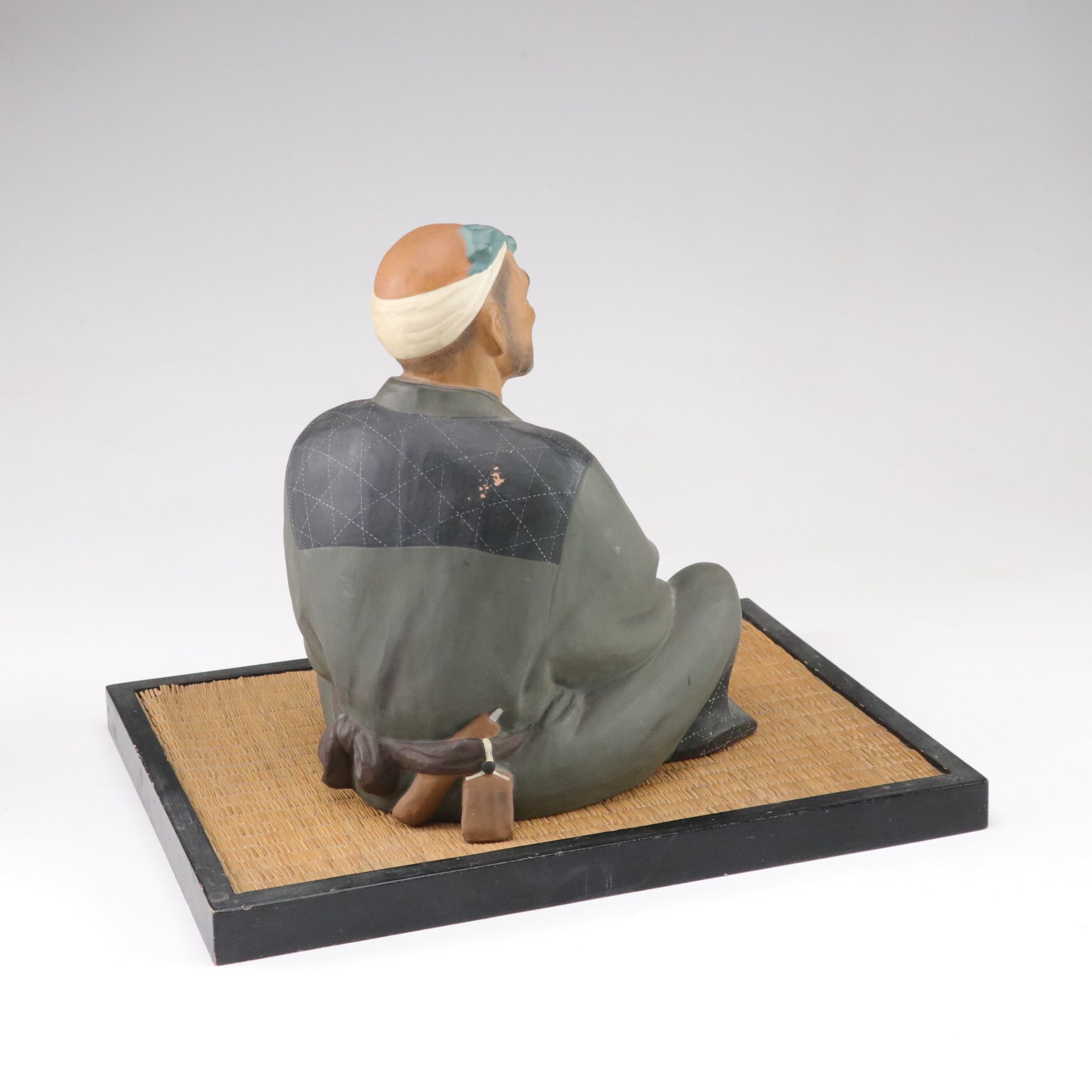 Hakata Urasaki Japanese Clay Figures, Mid-20th Century