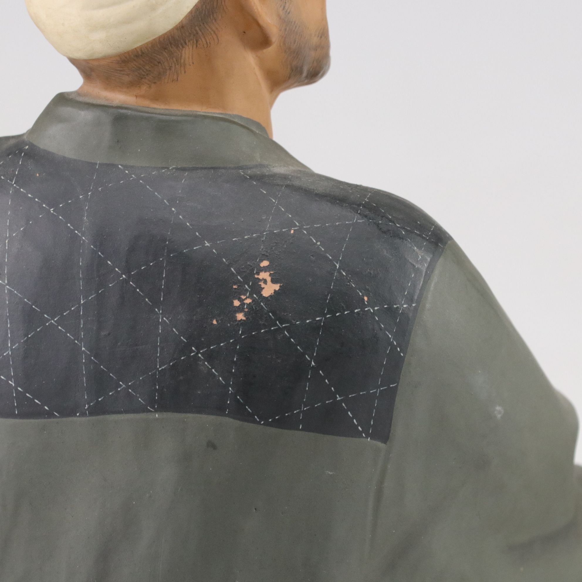 Hakata Urasaki Japanese Clay Figures, Mid-20th Century