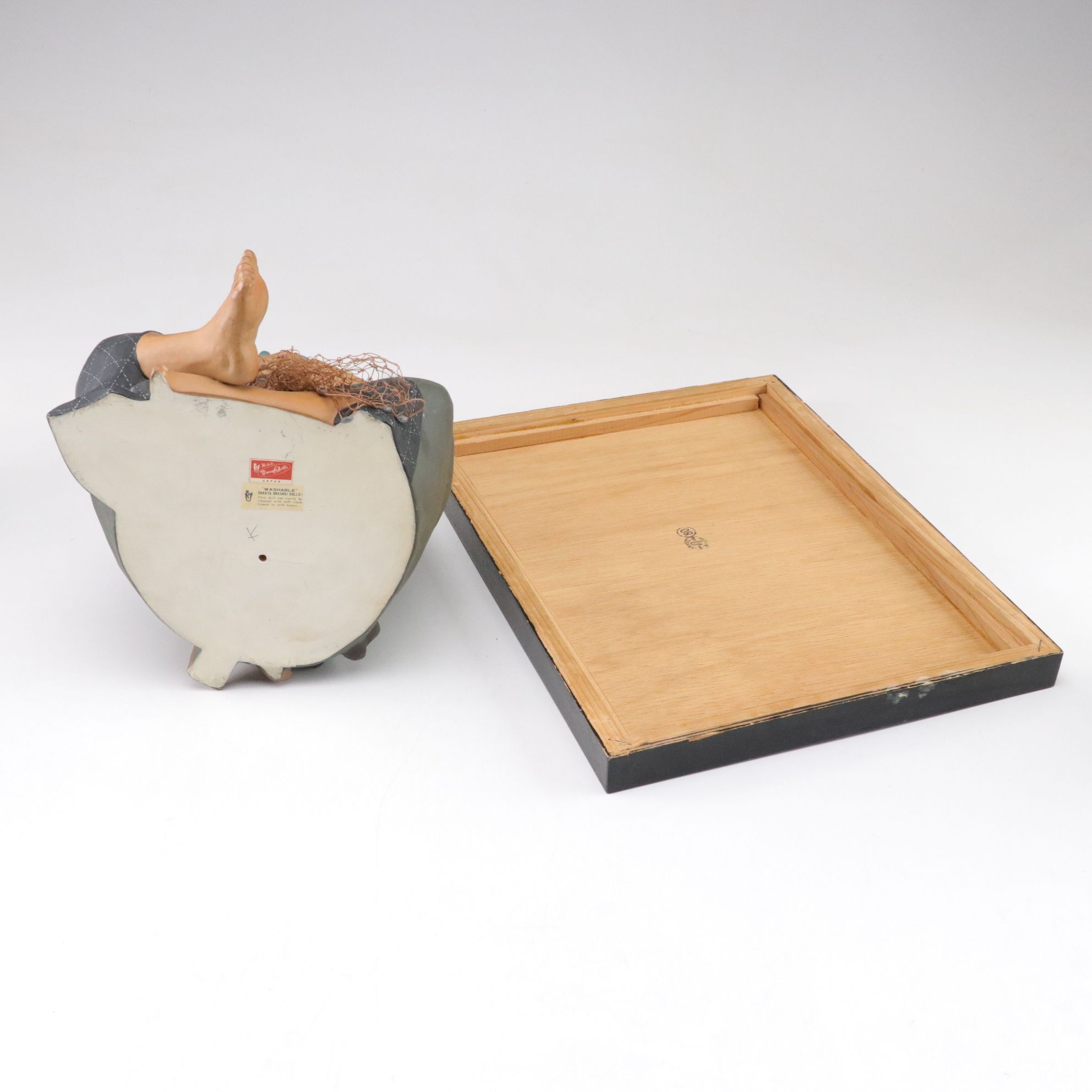 Hakata Urasaki Japanese Clay Figures, Mid-20th Century