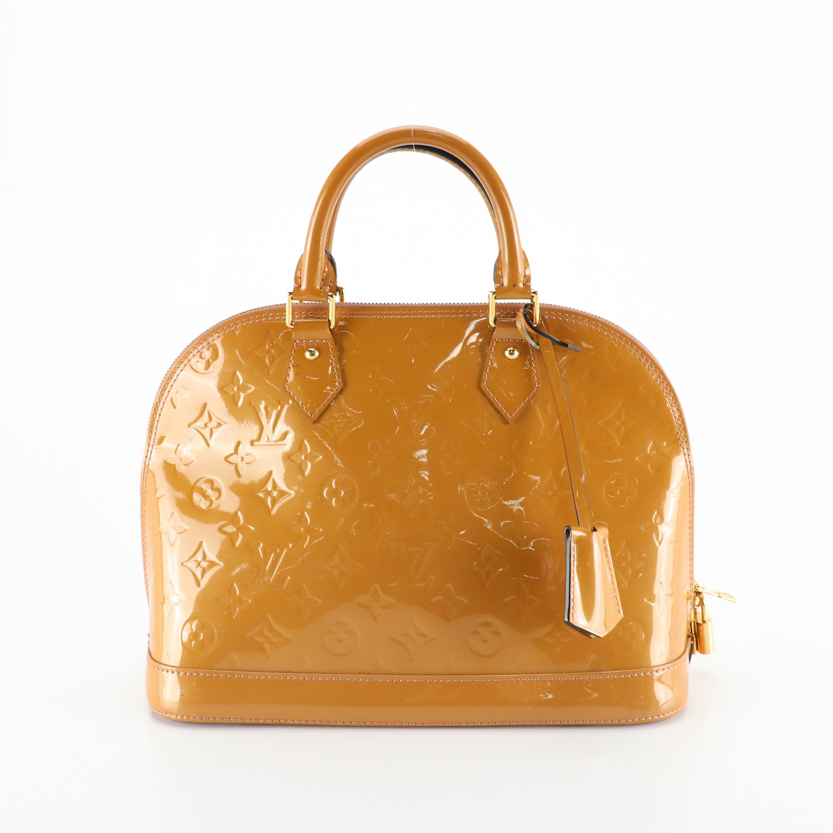 Louis Vuitton Alma PM Handbag in Monogram Vernis