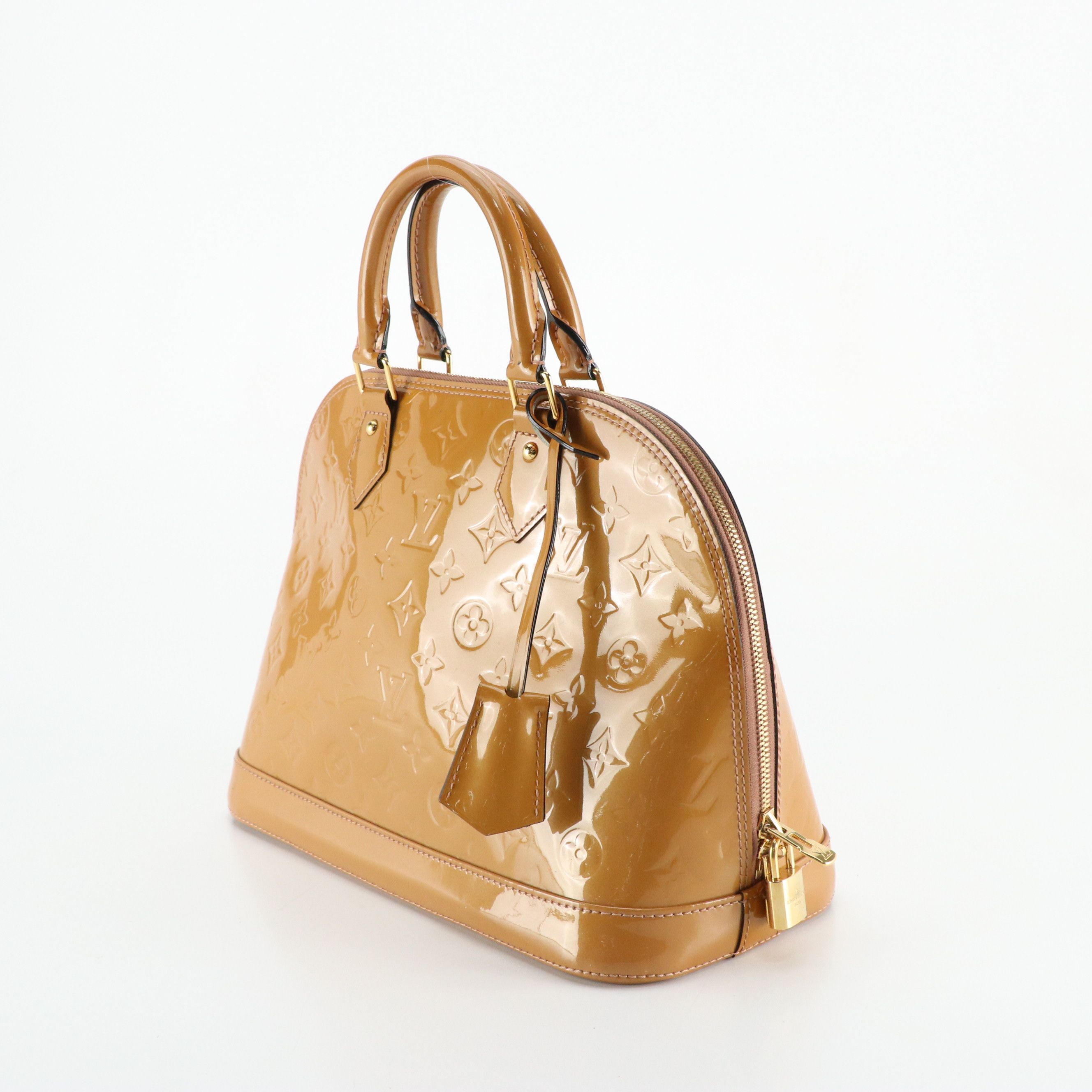 Louis Vuitton Alma PM Handbag in Monogram Vernis
