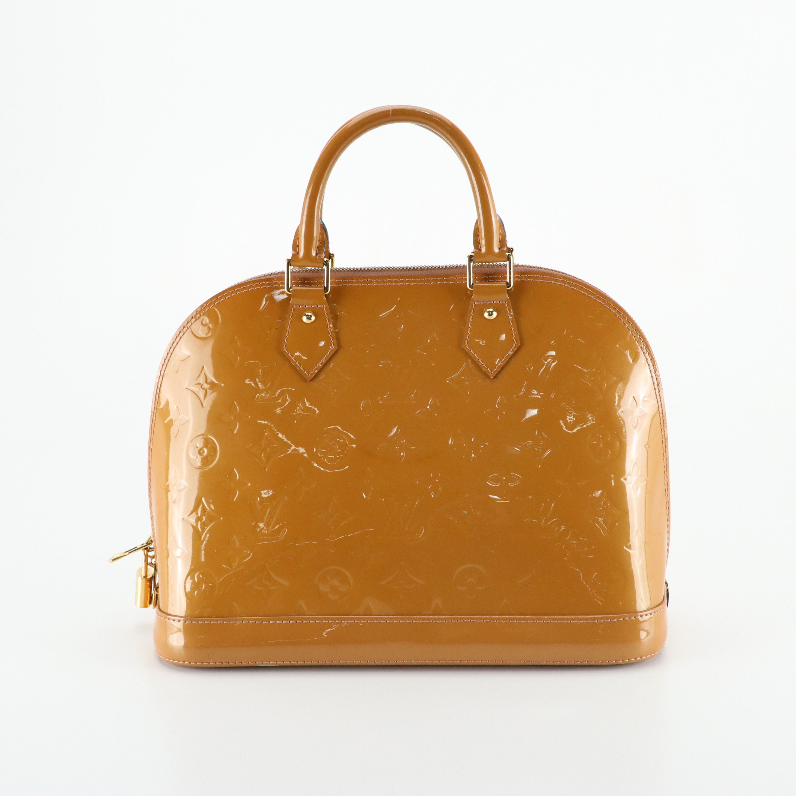 Louis Vuitton Alma PM Handbag in Monogram Vernis