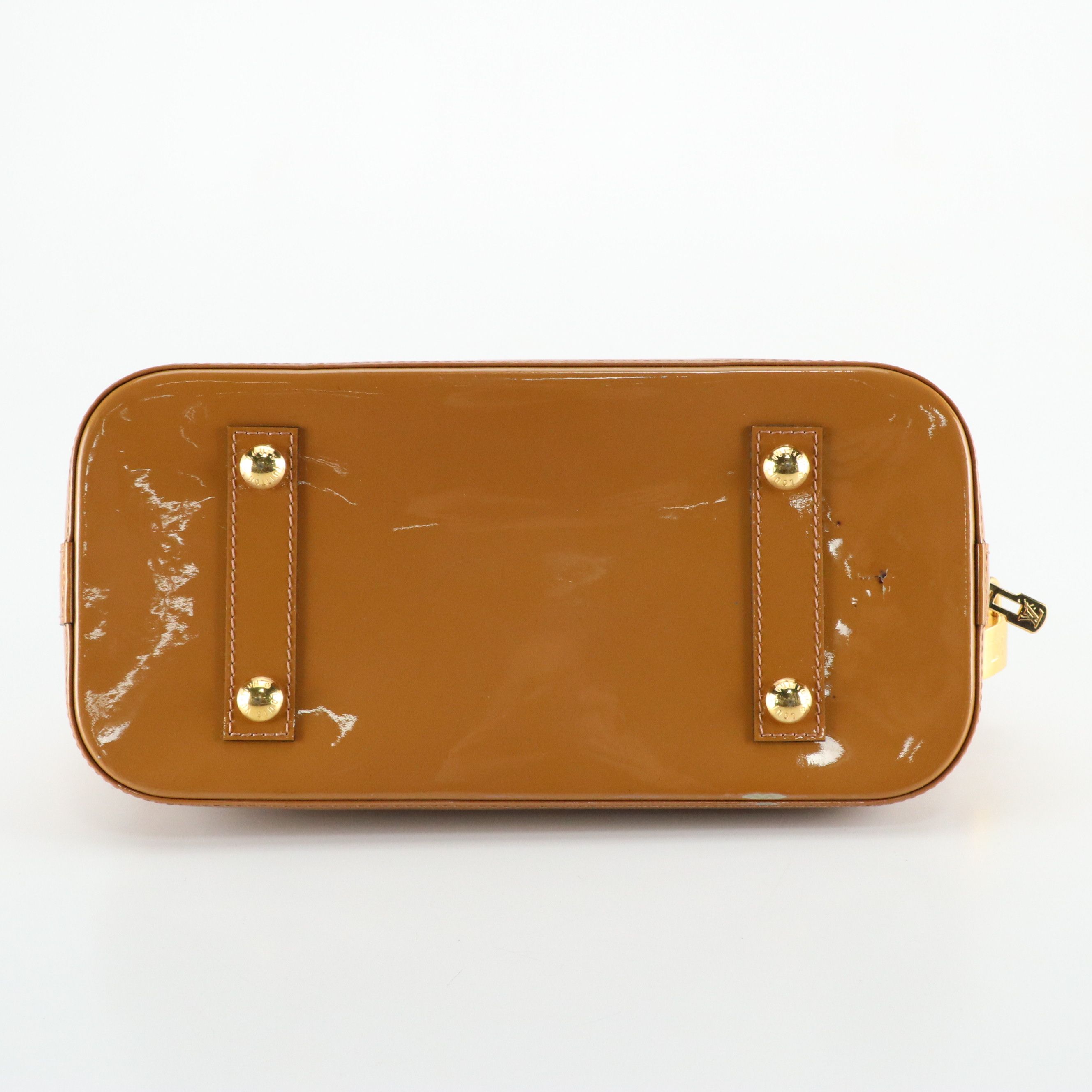 Louis Vuitton Alma PM Handbag in Monogram Vernis